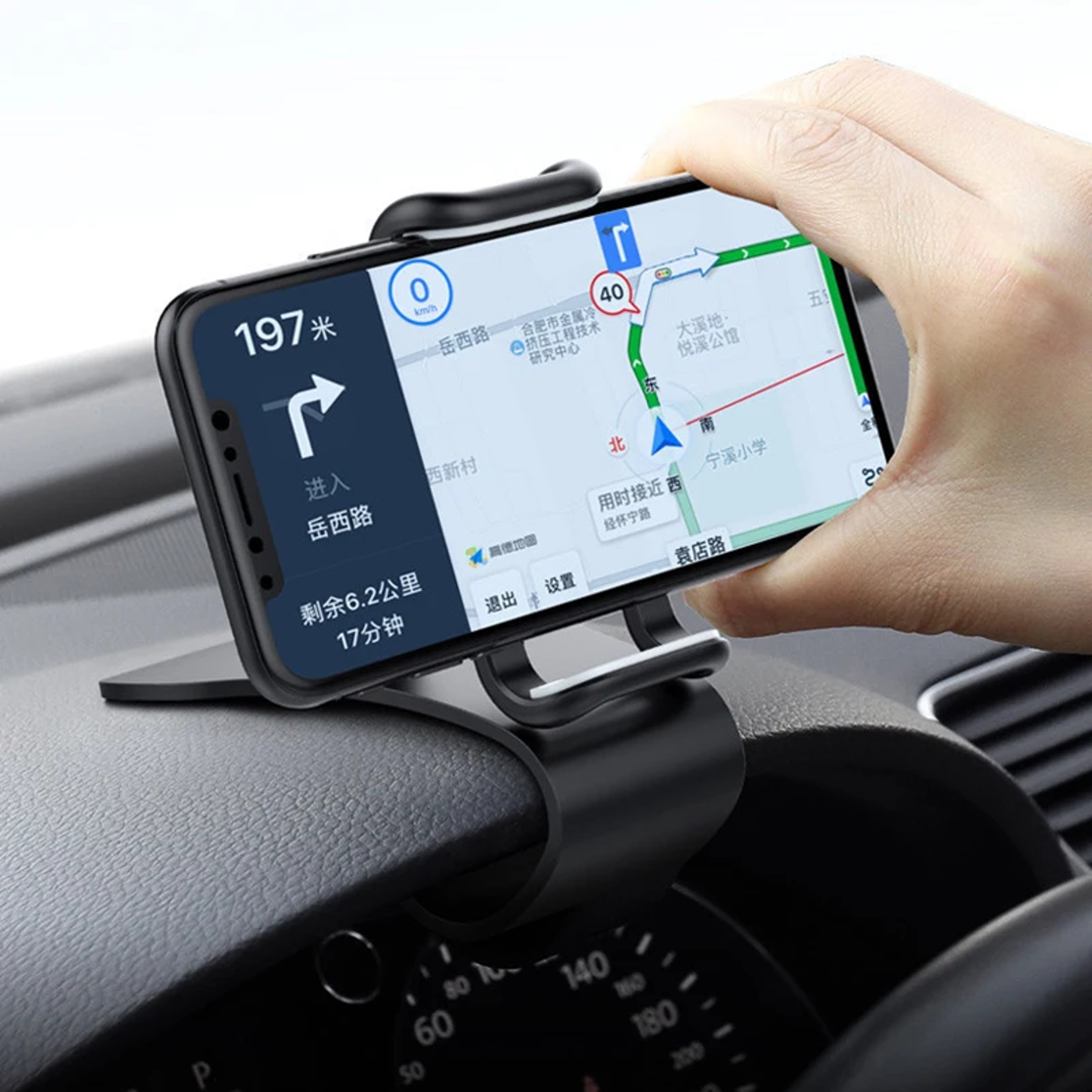 Rotating Dashboard Car Phone Holder For Hands Free Driving 3