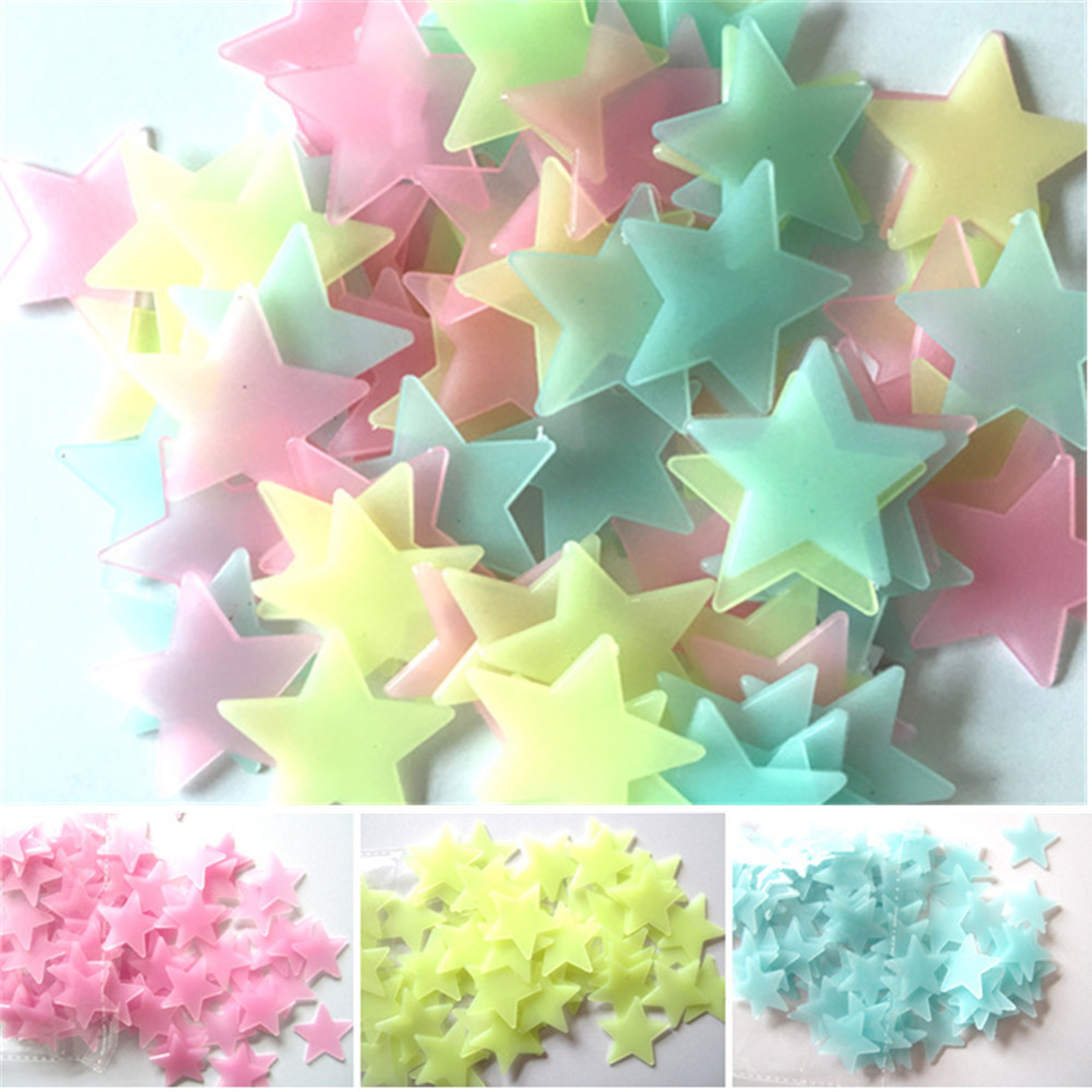 Glow in the Dark Stars Ceiling Wall Stickers for Kids Room Decor – view 2