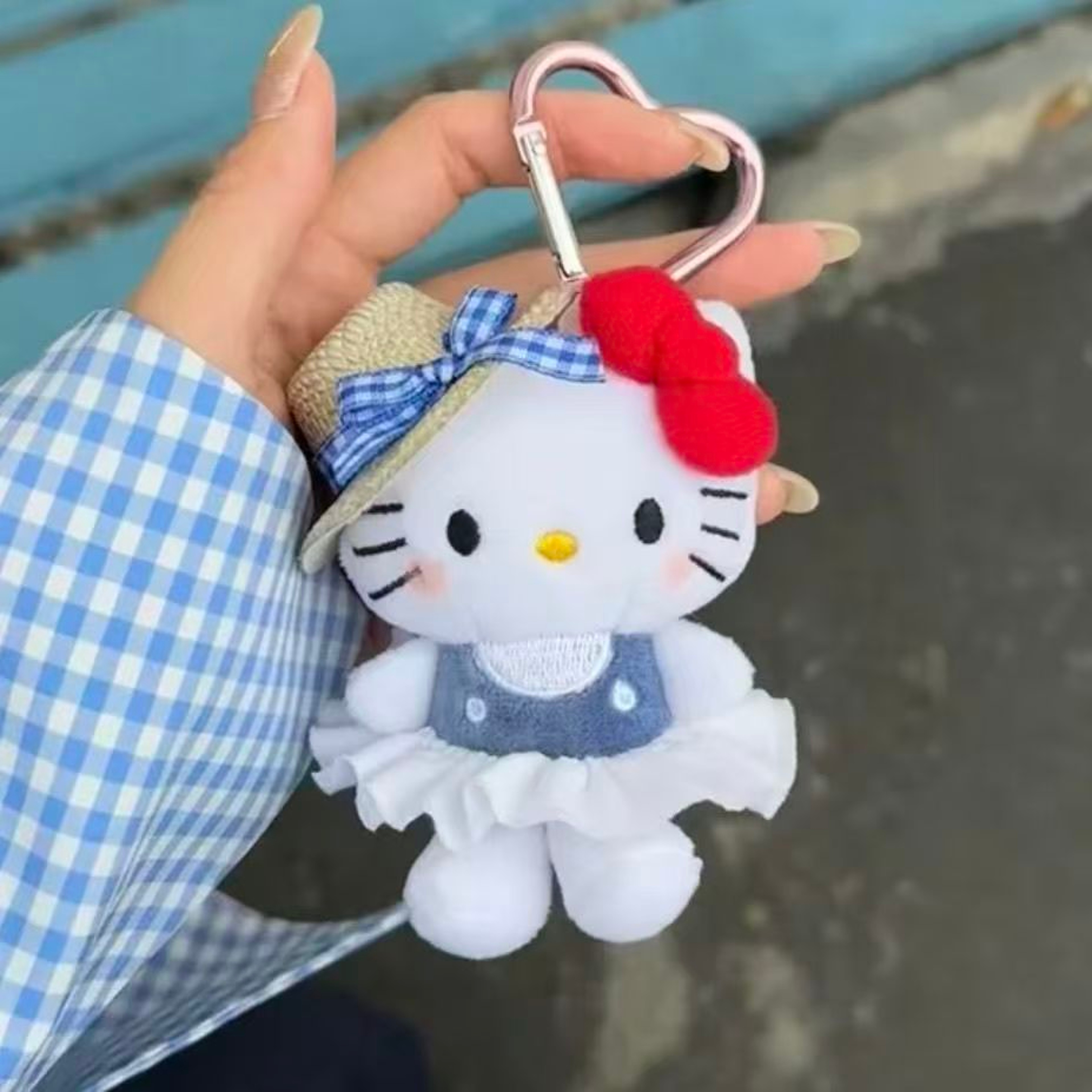 Hello Kitty Keychain Sunglasses Plush Backpack Charm Gift – view 5