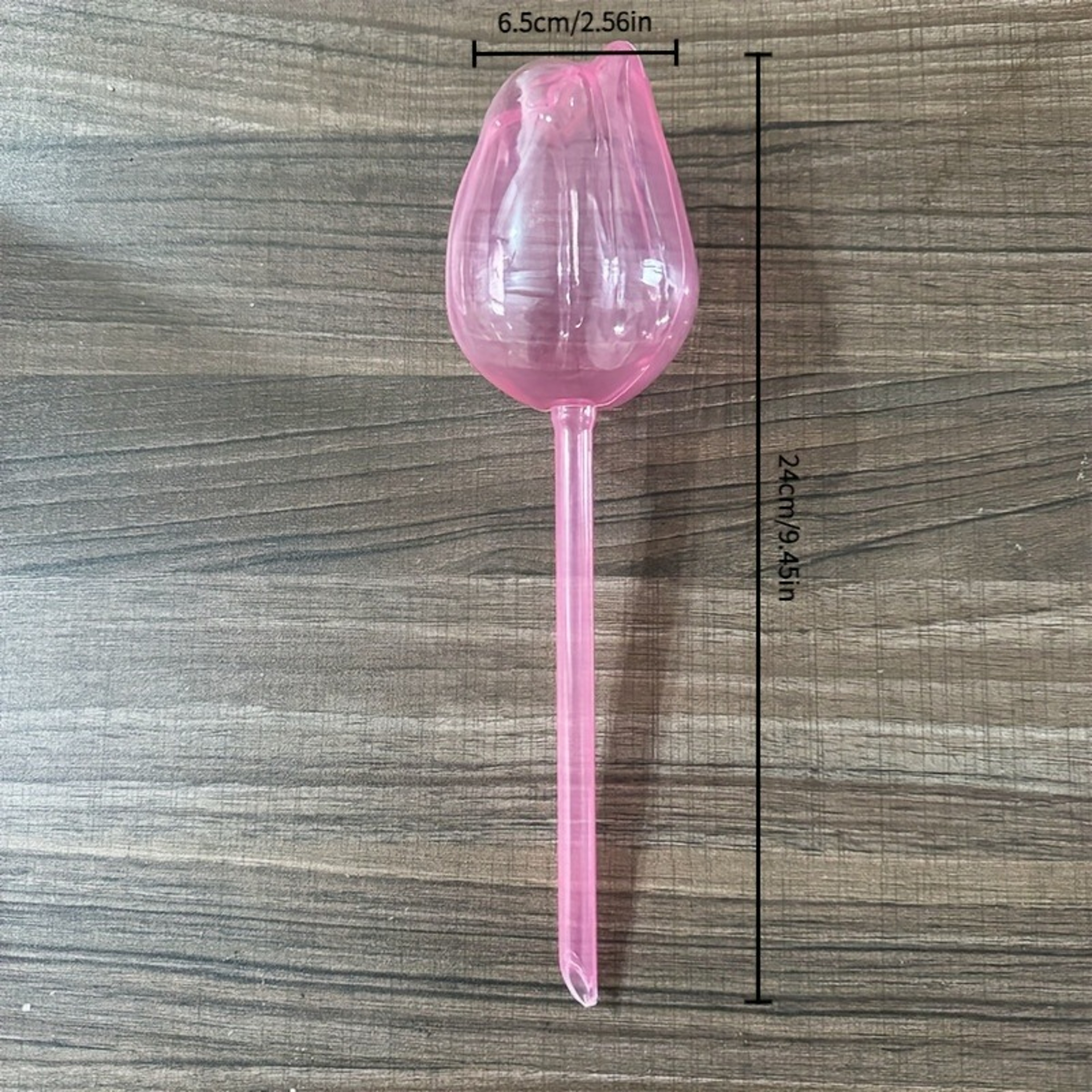 Pink Tulip Self Watering Globes For Indoor Outdoor Plants 4