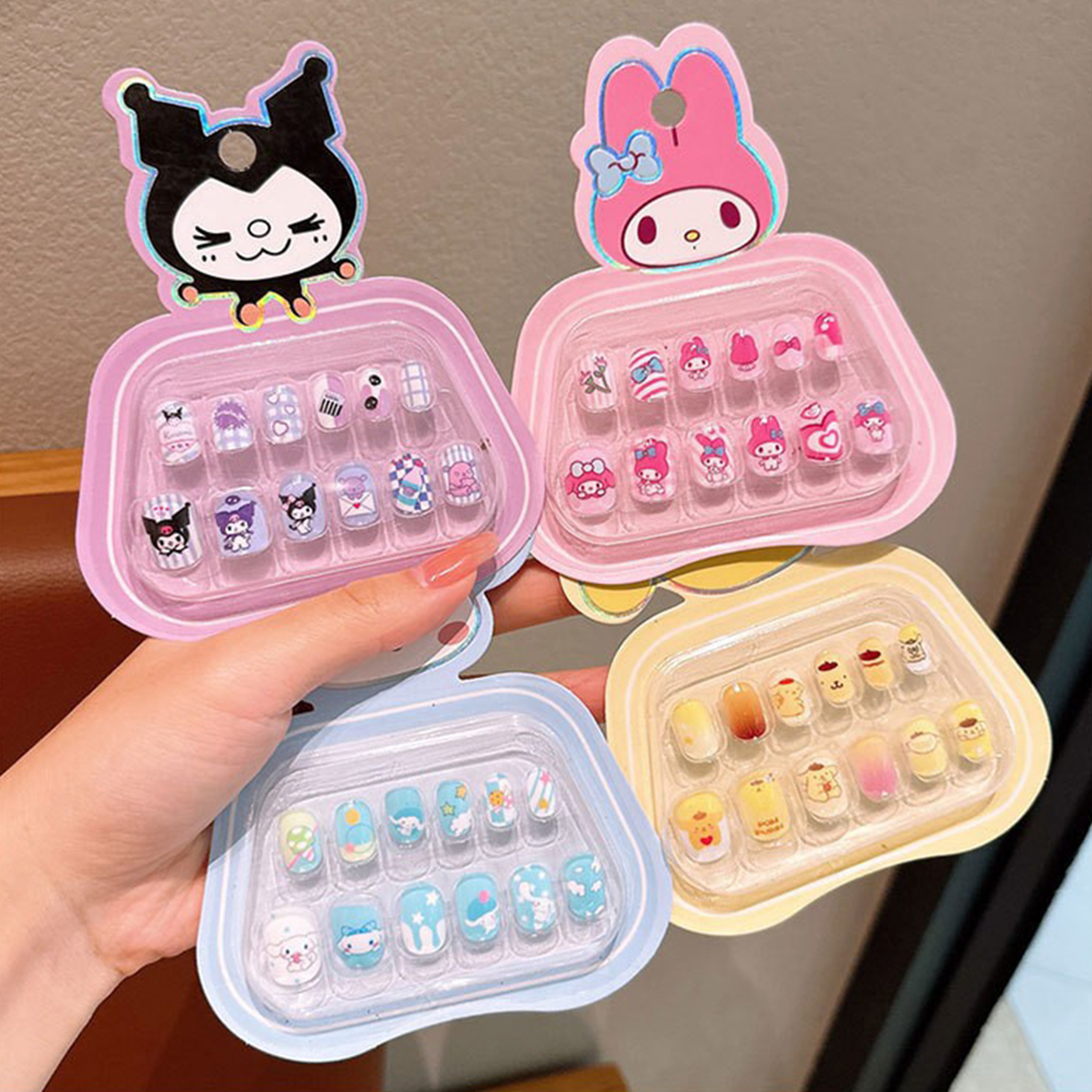 Kawaii Hello Kitty Press On Nails Cute Cartoon Nail Art Set – view 1