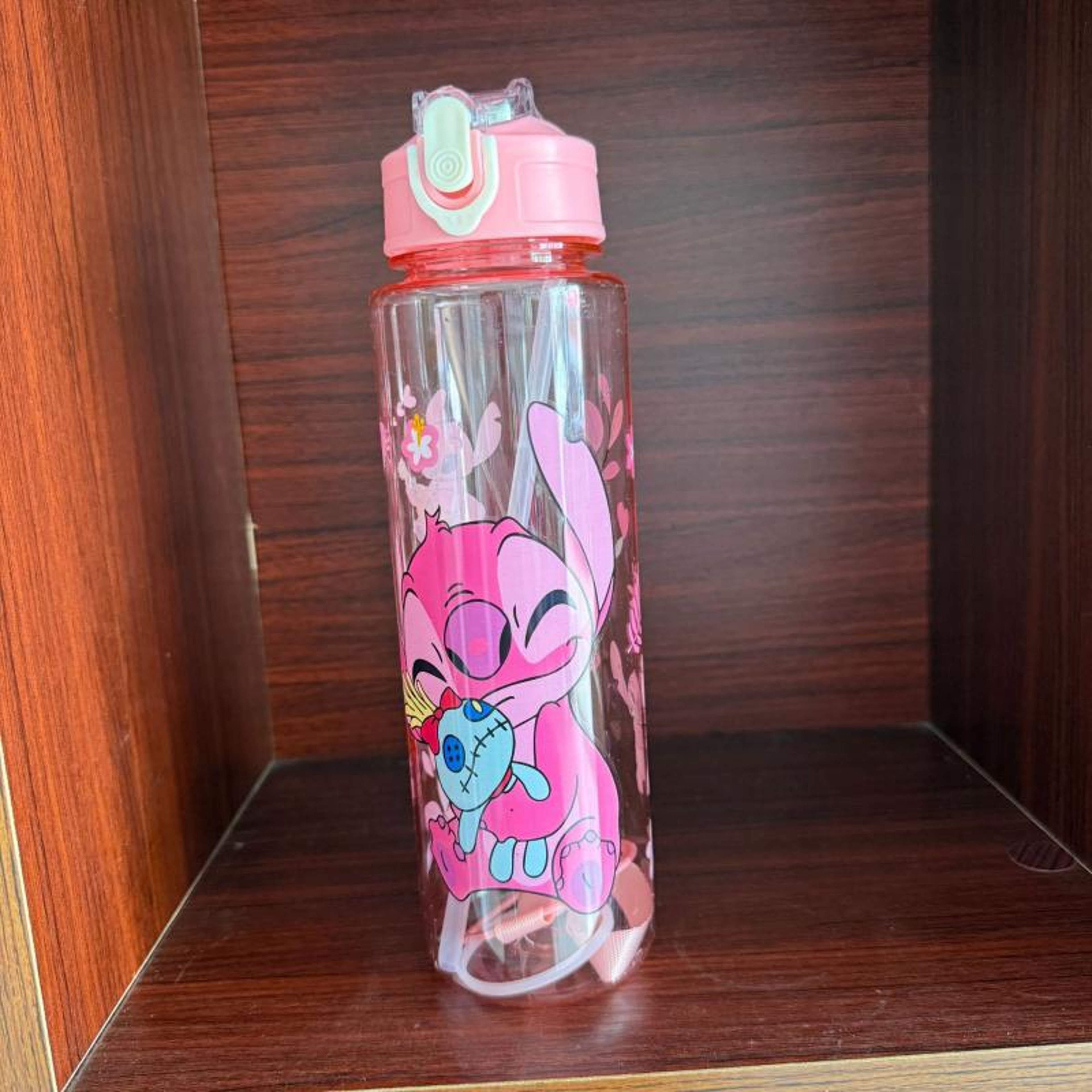 Stitch Water Bottle Angel Clear Portable Cup 4