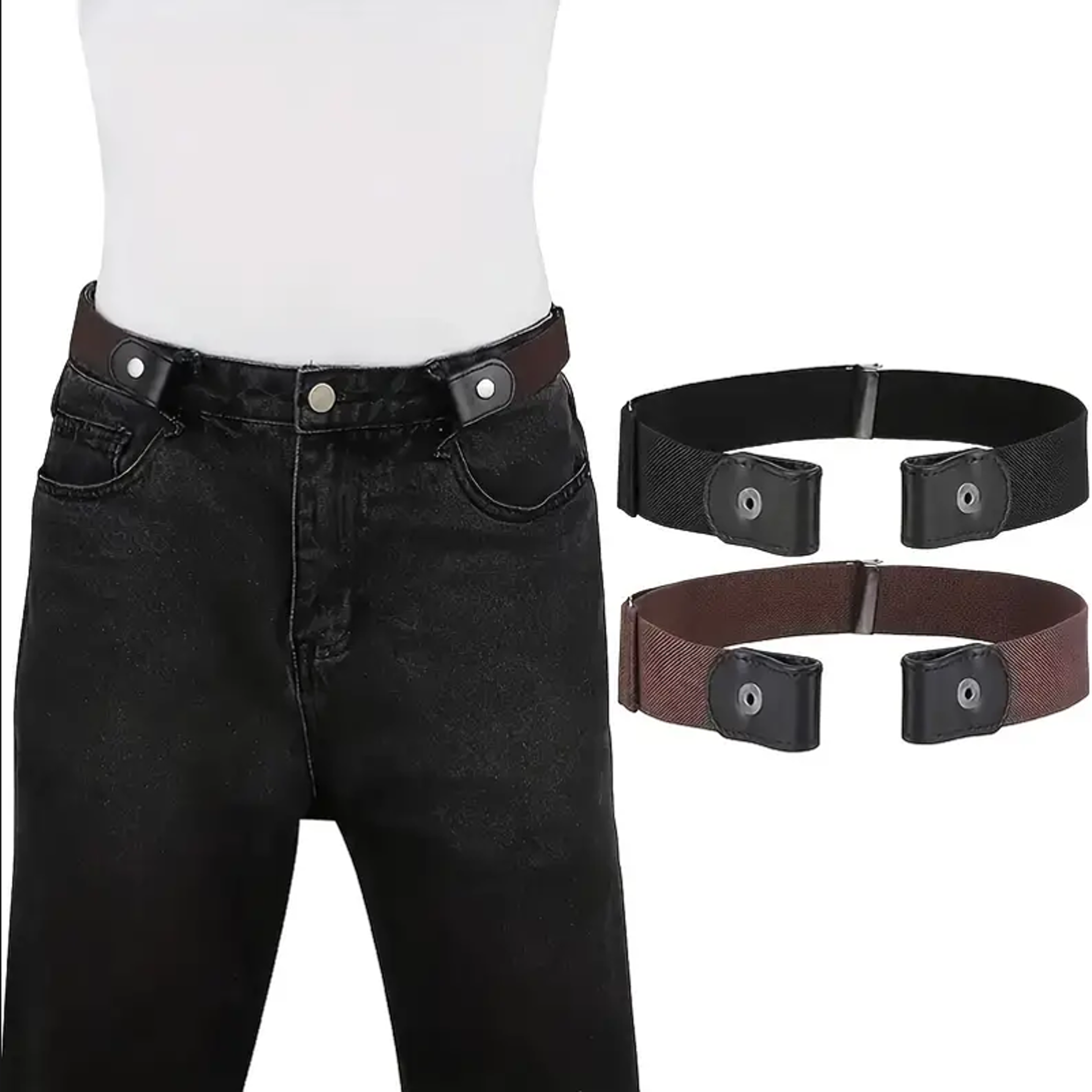 Invisible Elastic No Buckle Belt for Jeans and Pants – view 5