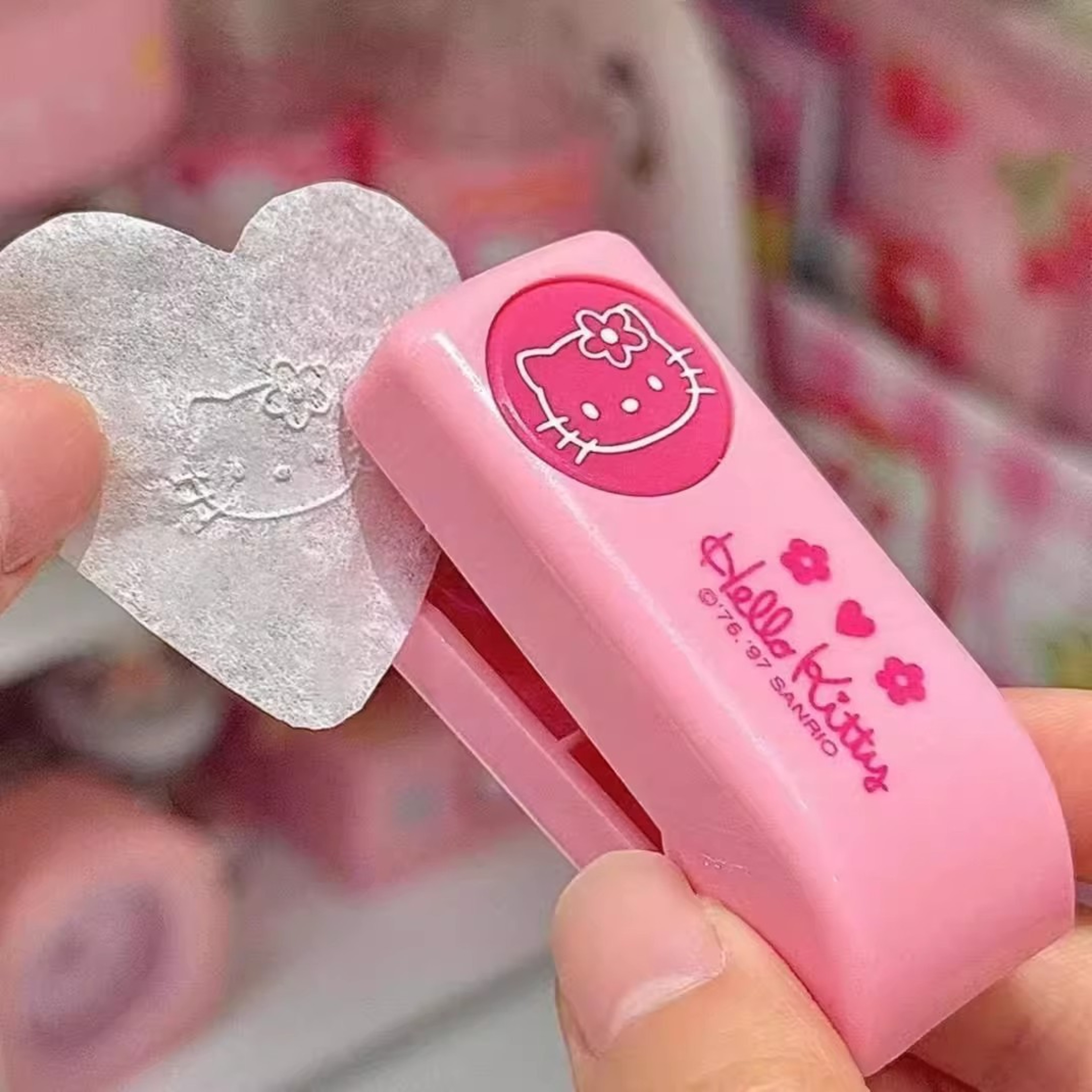 Hello Kitty Stapler Embosser Kawaii Notebook Stamp – view 2