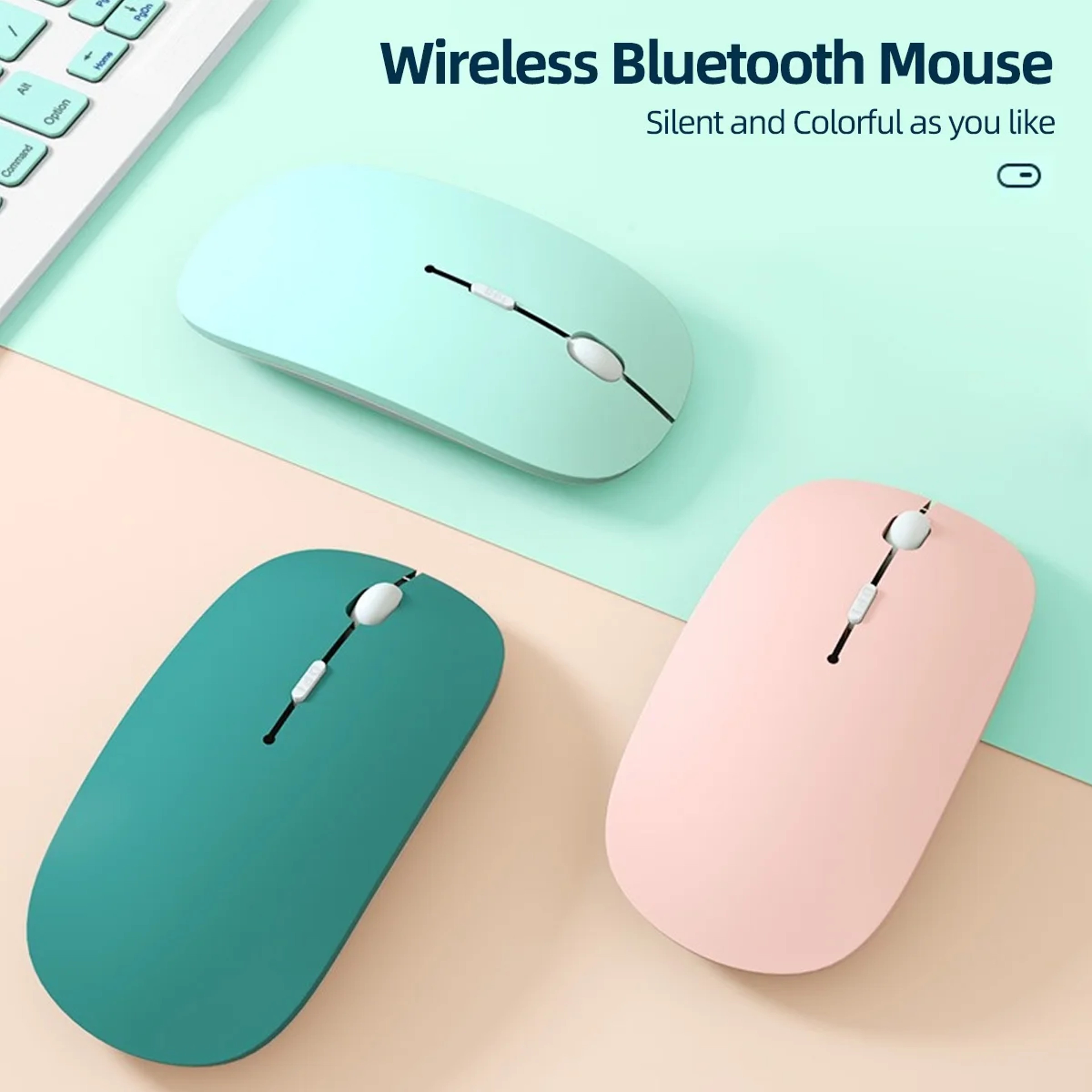 Ergonomic Bluetooth Wireless Mouse For Laptop Tablet Silent Portable Multi Device Mouse 1