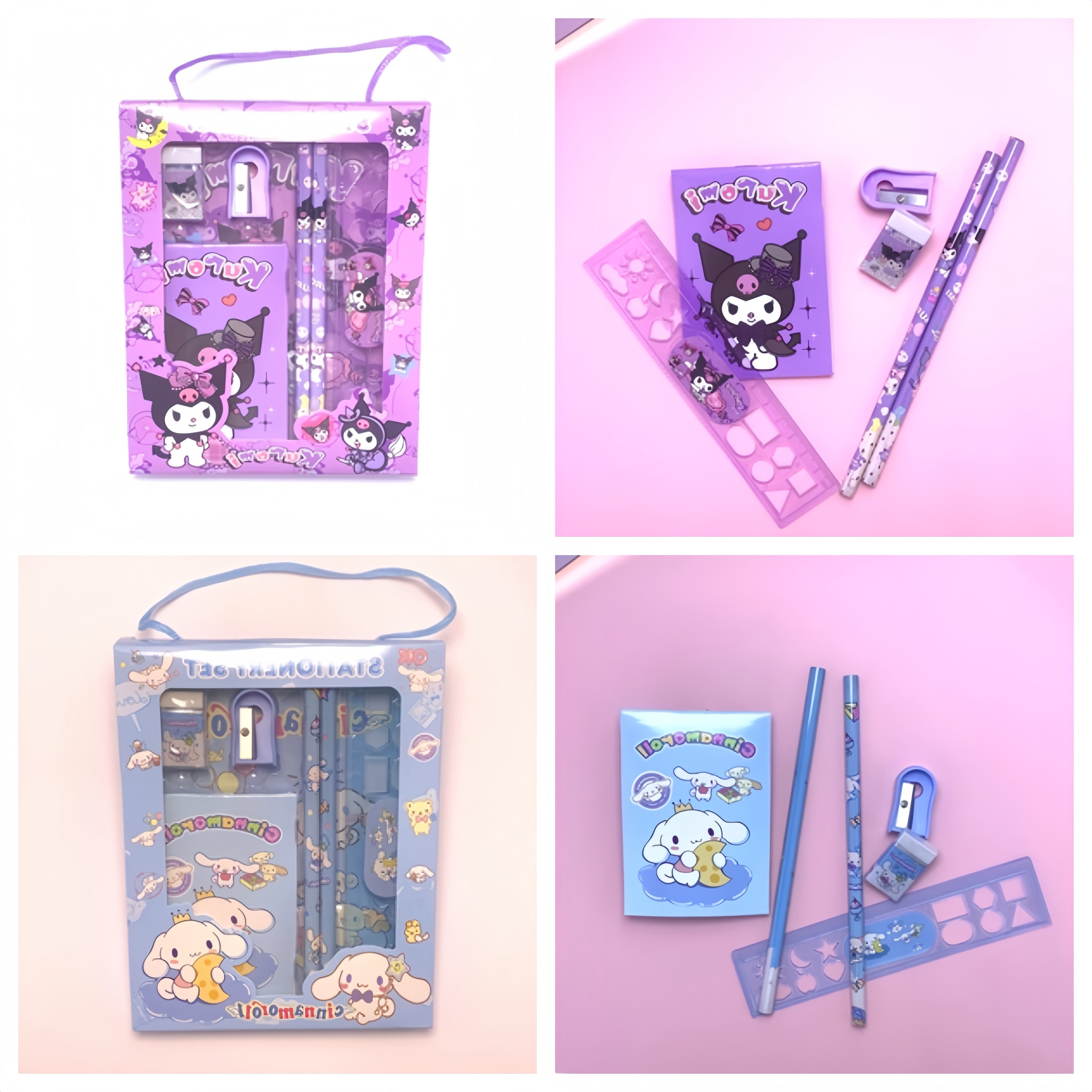 Sanrio Stationery Gift Box with Hello Kitty My Melody Kuromi Cinnamoroll – view 2