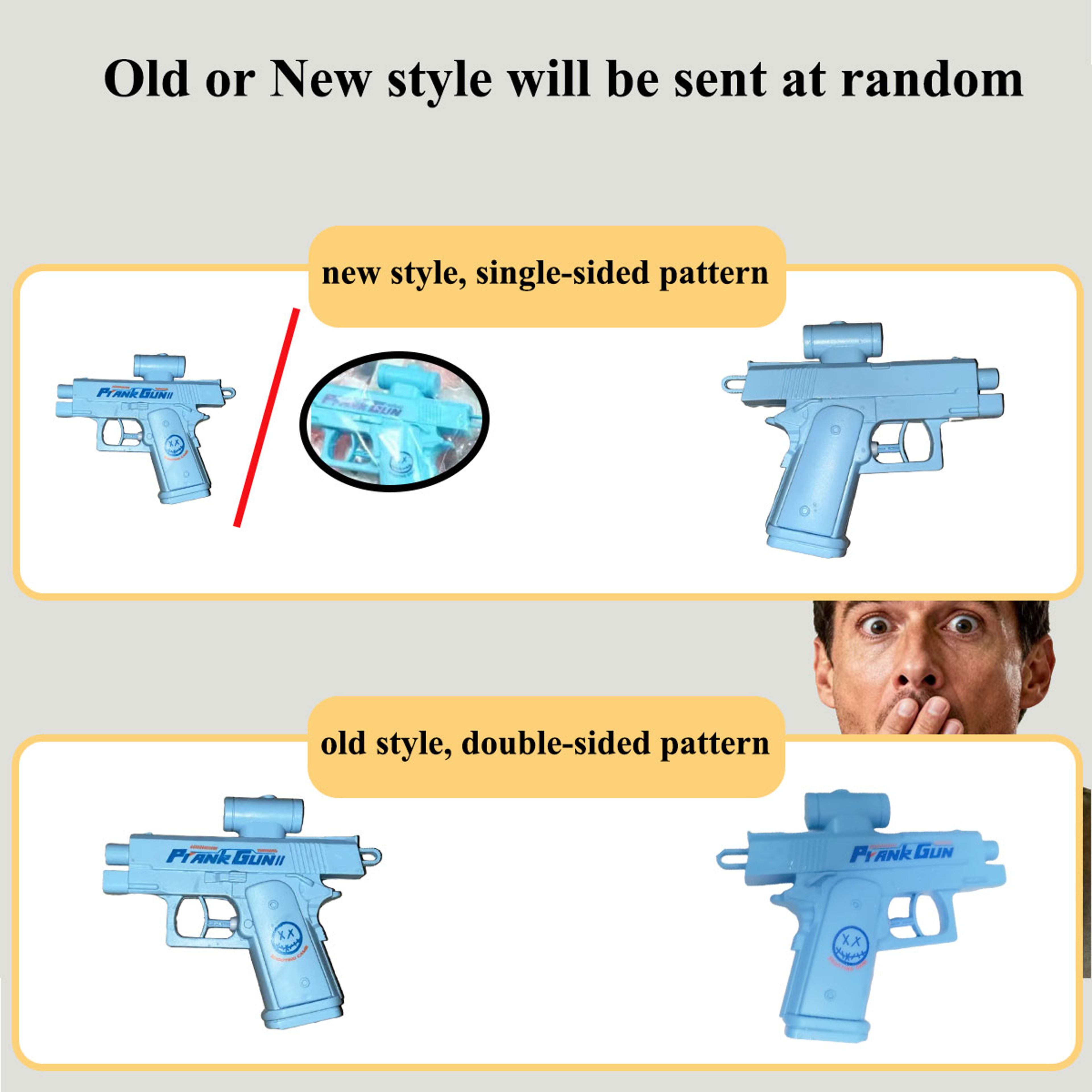 Two Way Water Gun Prank Toy Reverse Spray Fun Squirt Gun for Kids and Adults – view 3