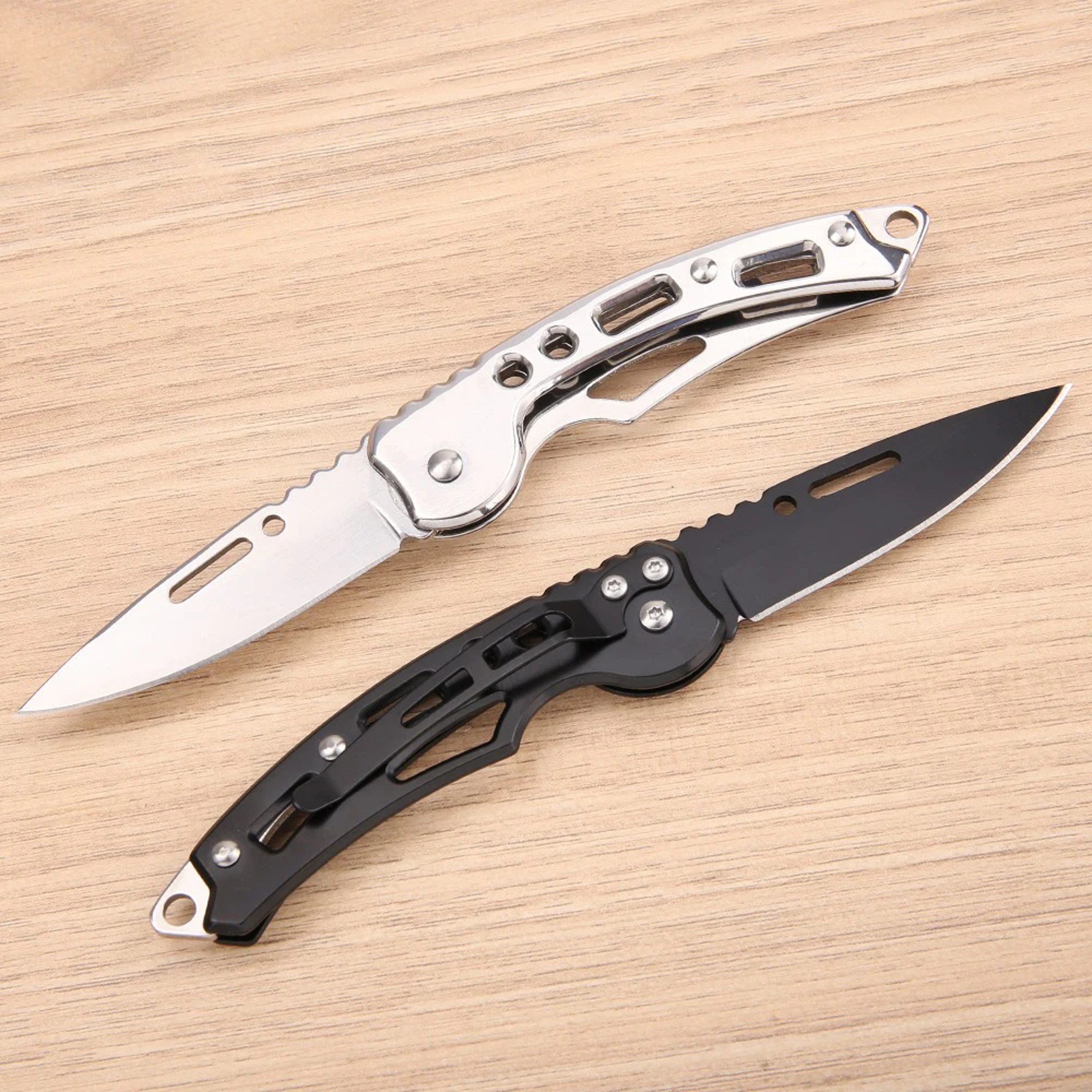 Mini Stainless Steel Keychain Folding Knife for Everyday Carry – view 5