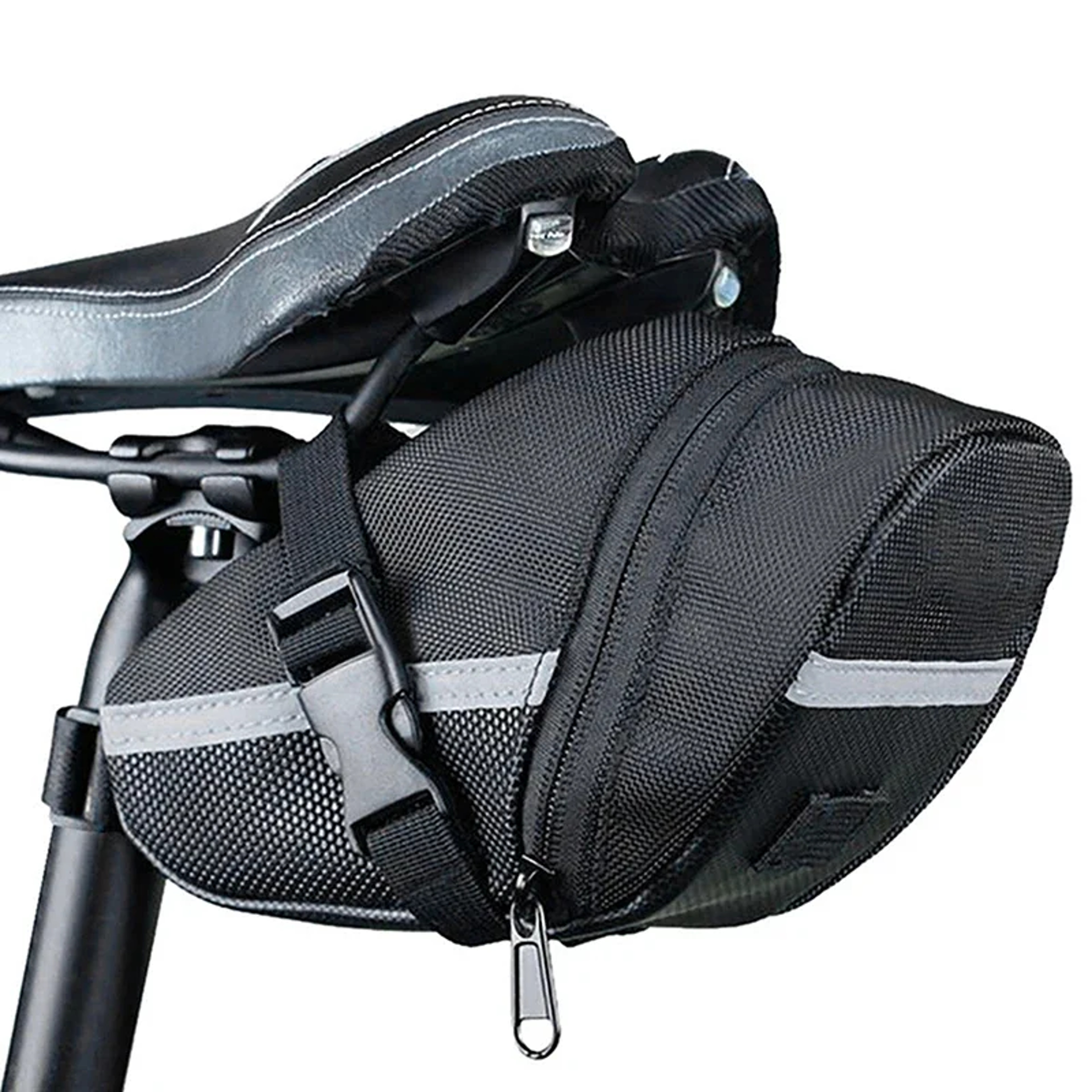 Waterproof Nylon Bicycle Saddle Bag Rear Seat Tool Pouch for Mountain Biking – view 1