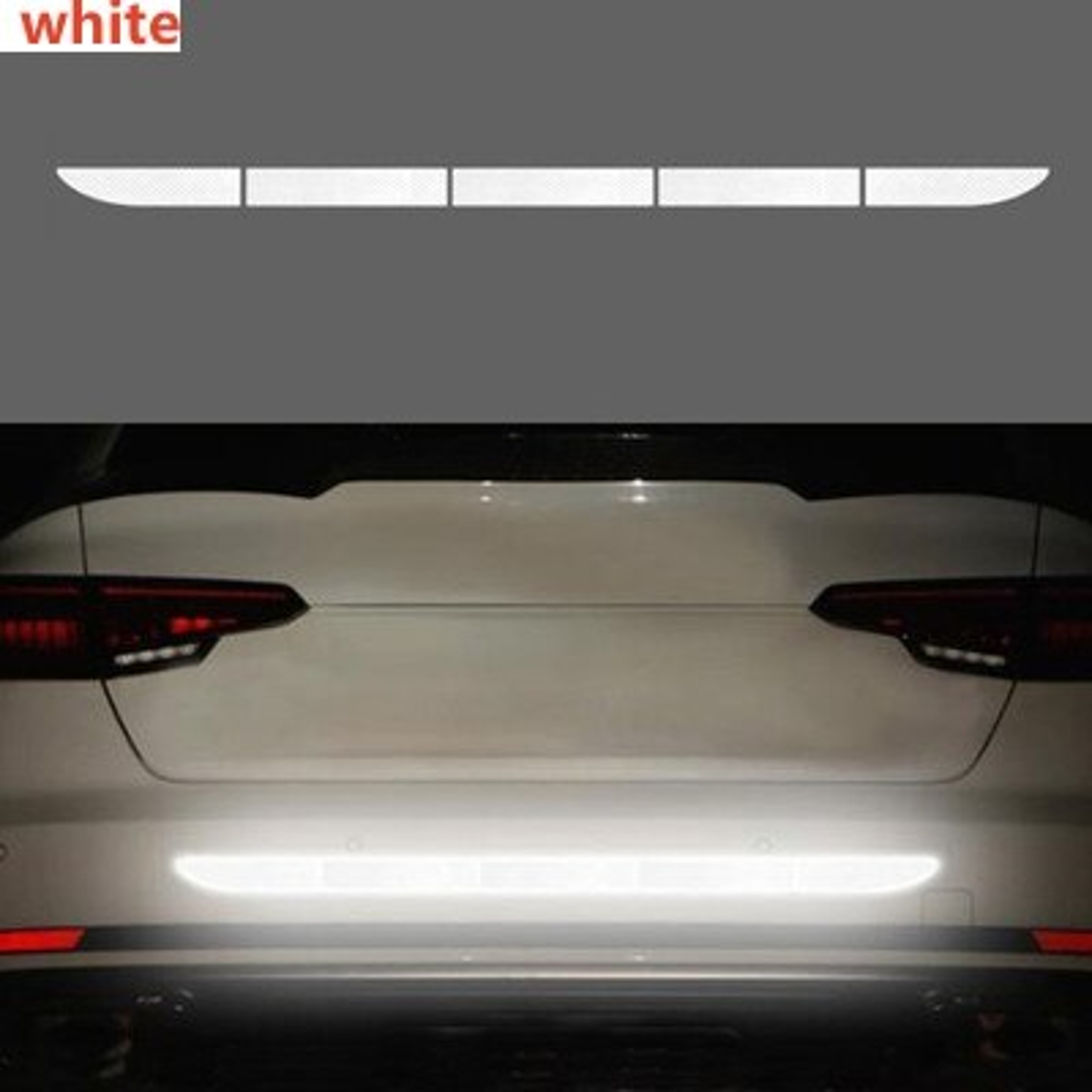 Reflective Car Sticker Safety Tape Anti Collision Warning Tape for Automobile Trunk, Night Reflective – view 8