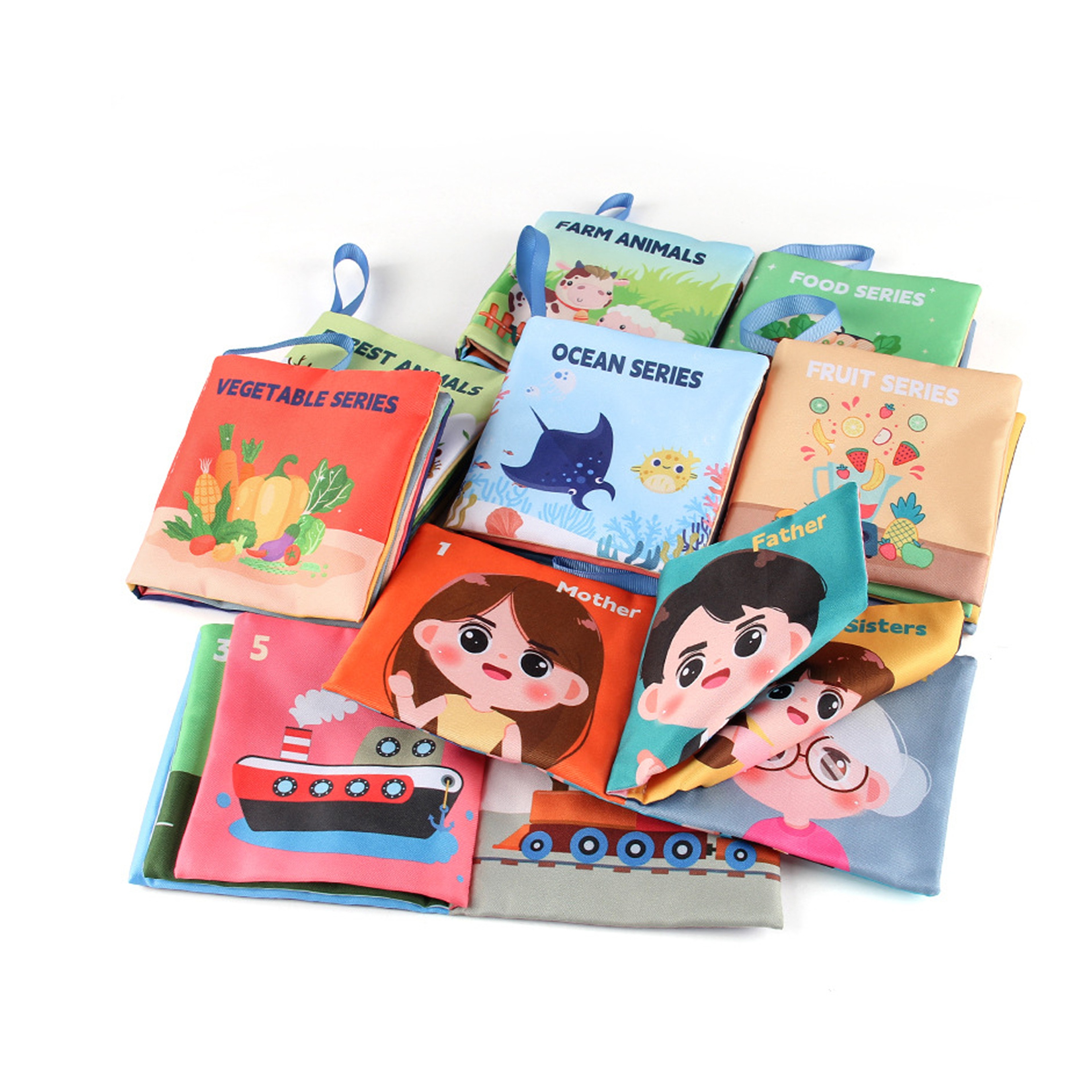 Montessori Sensory Baby Book Touch  High Contrast Educational Cloth Book For Early Learning 1