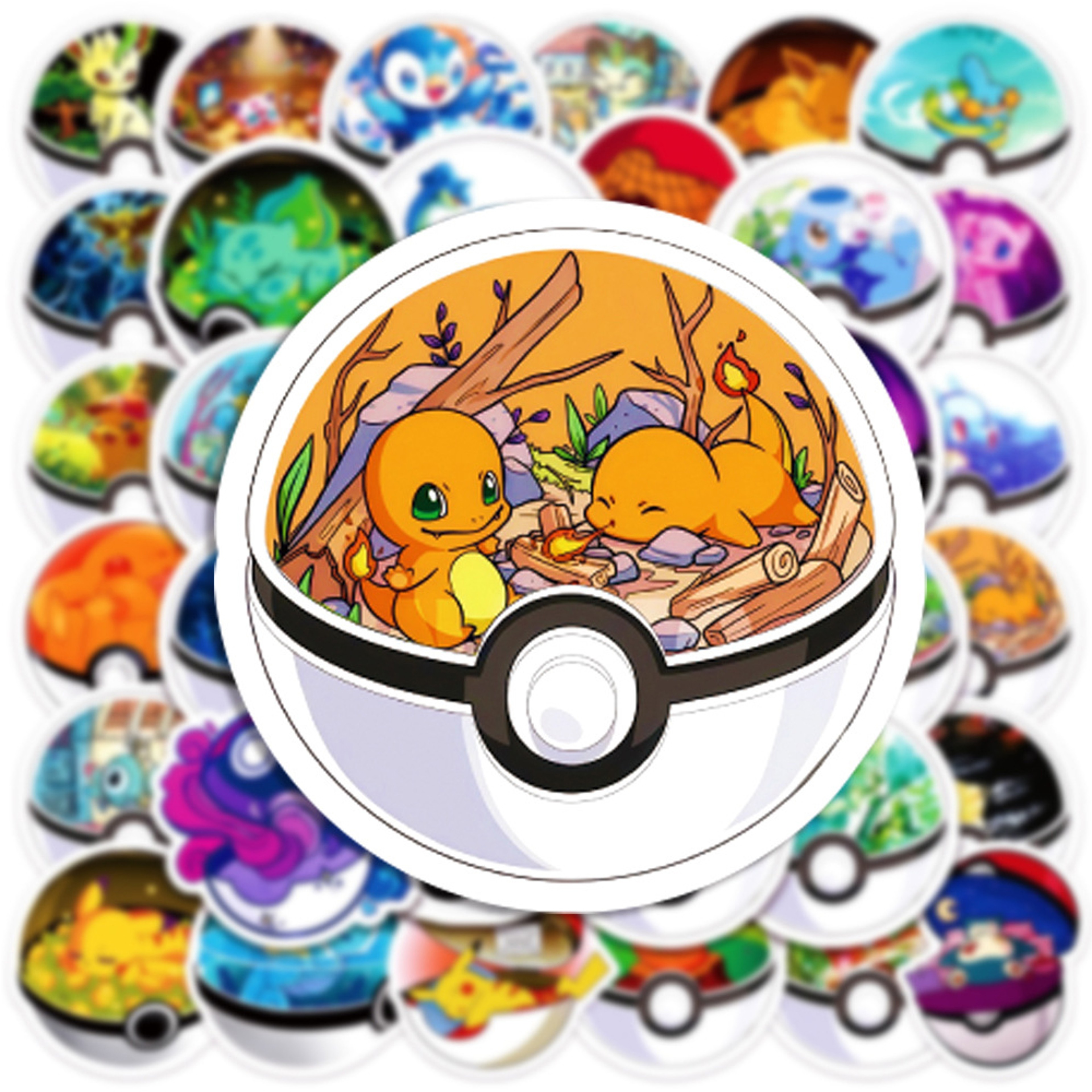 Kawaii Pokemon Stickers Waterproof Pikachu, Poke Ball Decals for Kids Laptops, Skateboards & More – view 4
