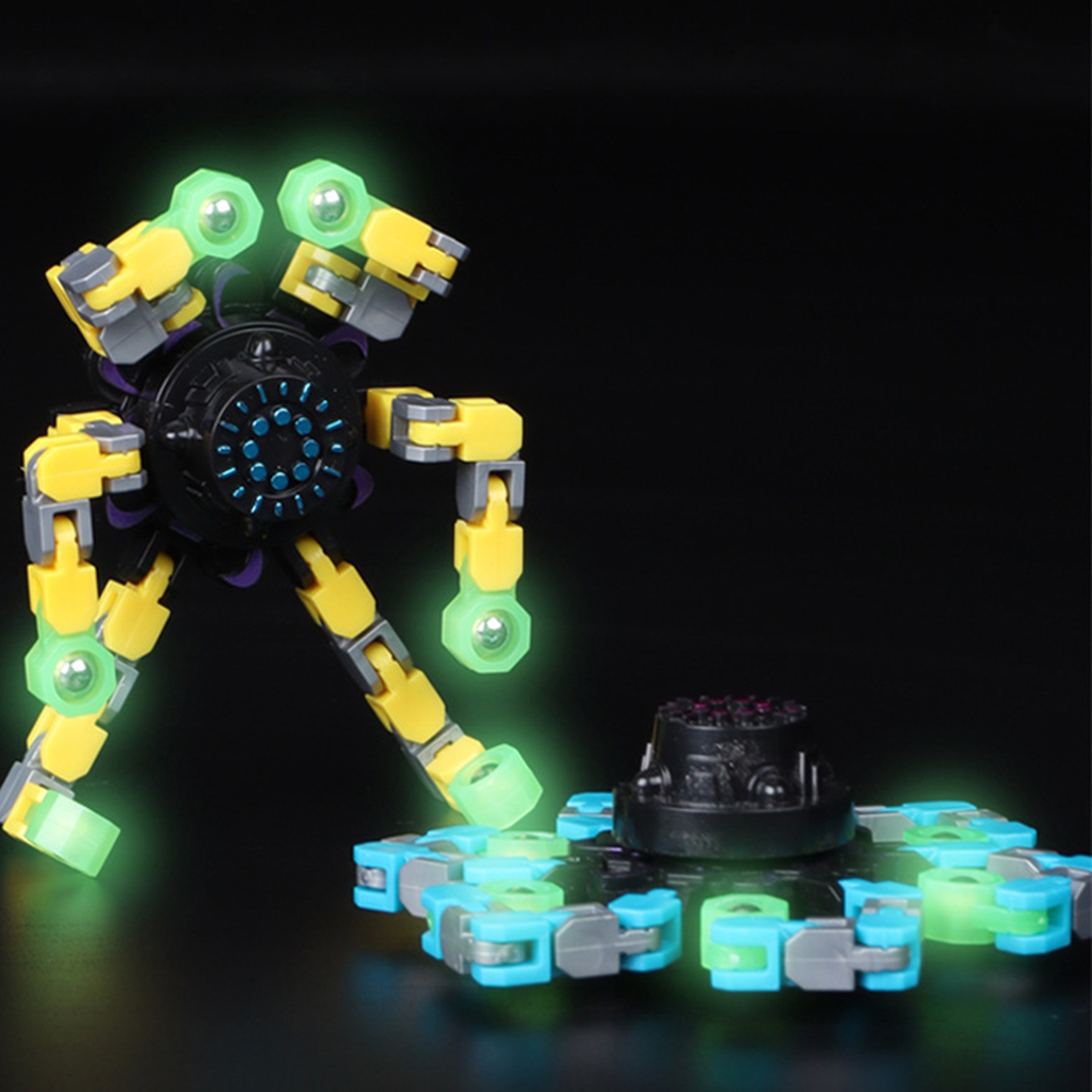 Transformable Chain Fidget Spinner Toy for Sensory Stress Relief – view 4