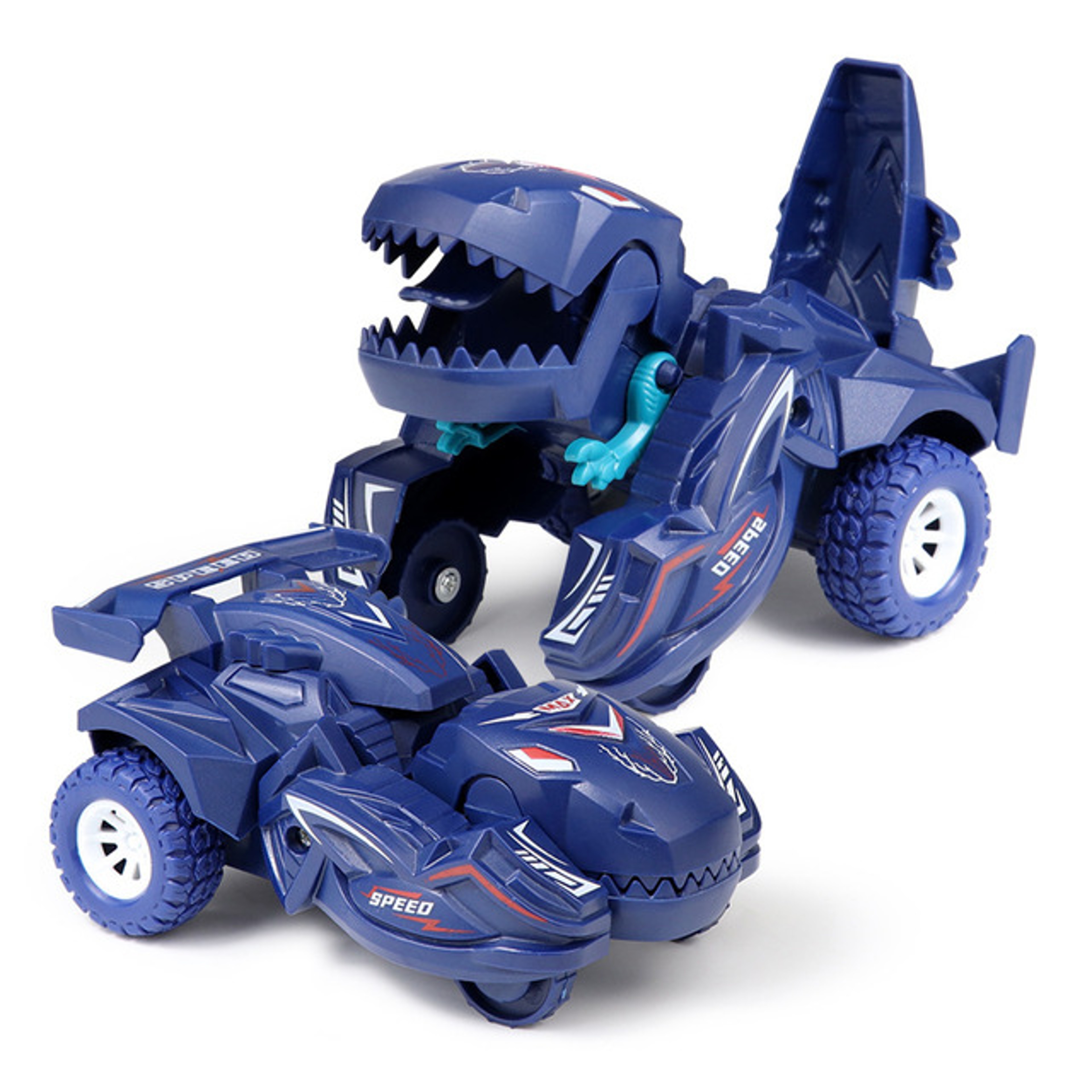 Transforming Dinosaur Car Toy Collision Mini Vehicle Gift – view 8