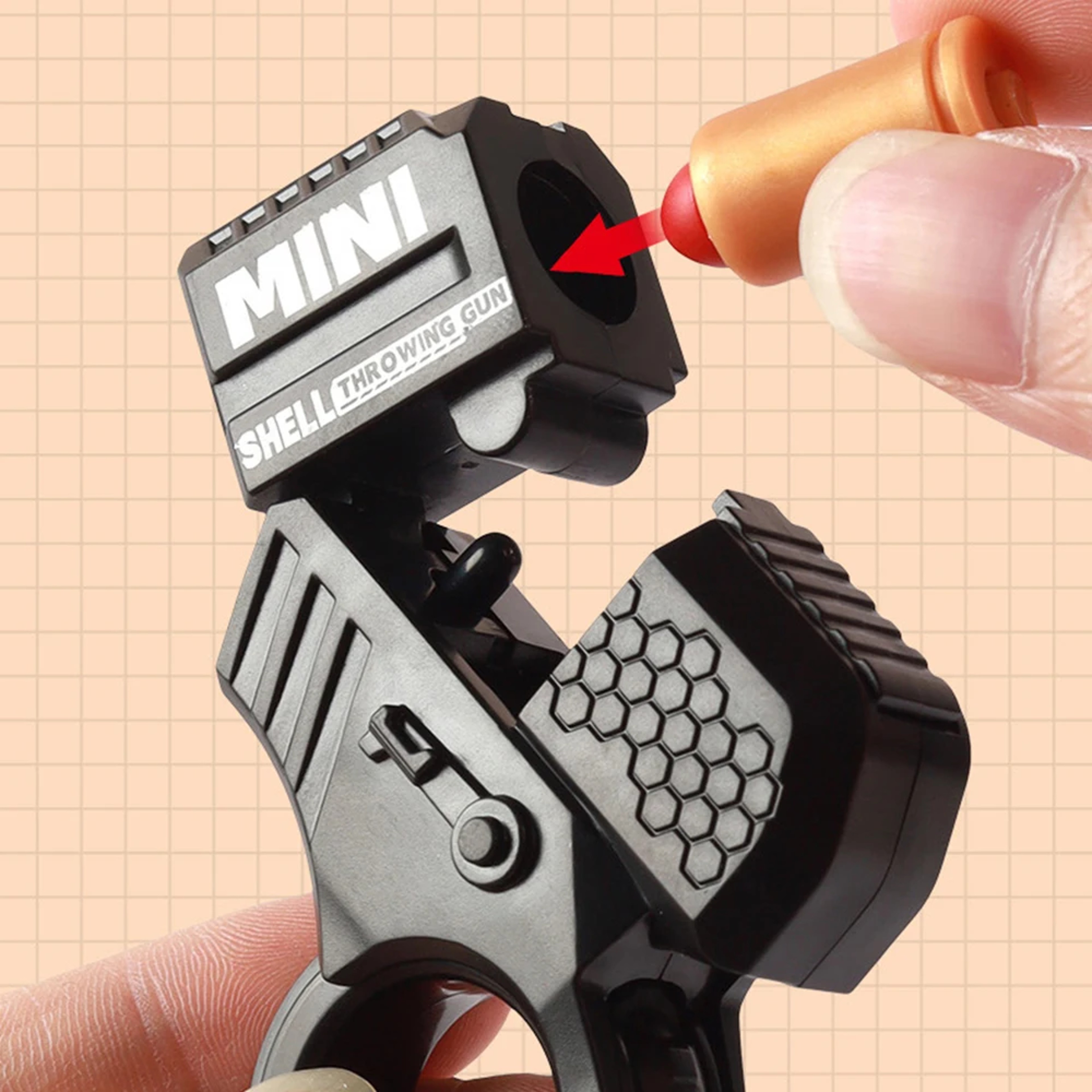 Mini Pistol Keychain Stress Relief Toy Launcher Gift – view 4