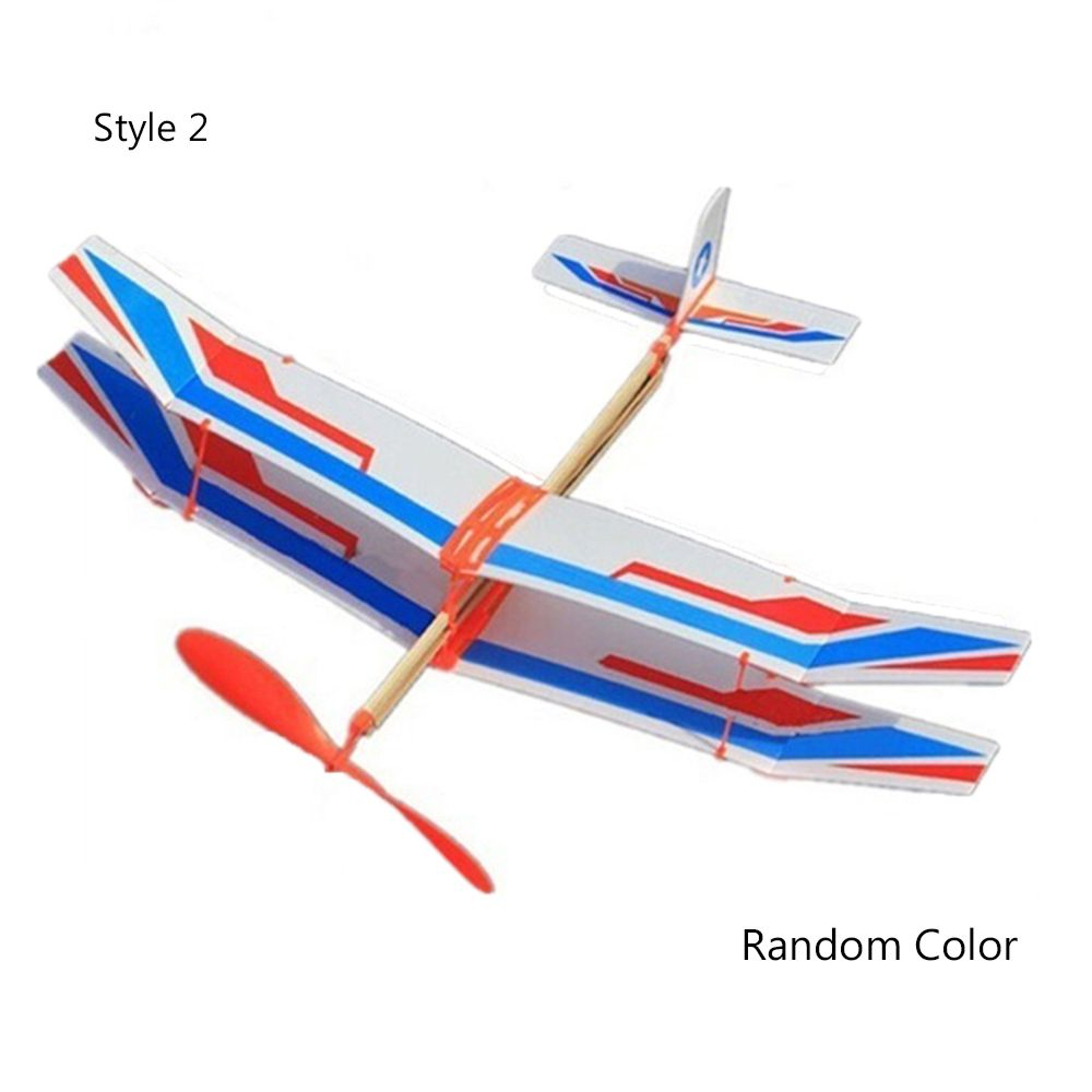 DIY Foam Glider Airplane Rubber Band Powered Kids Educational Flying Toy – view 8
