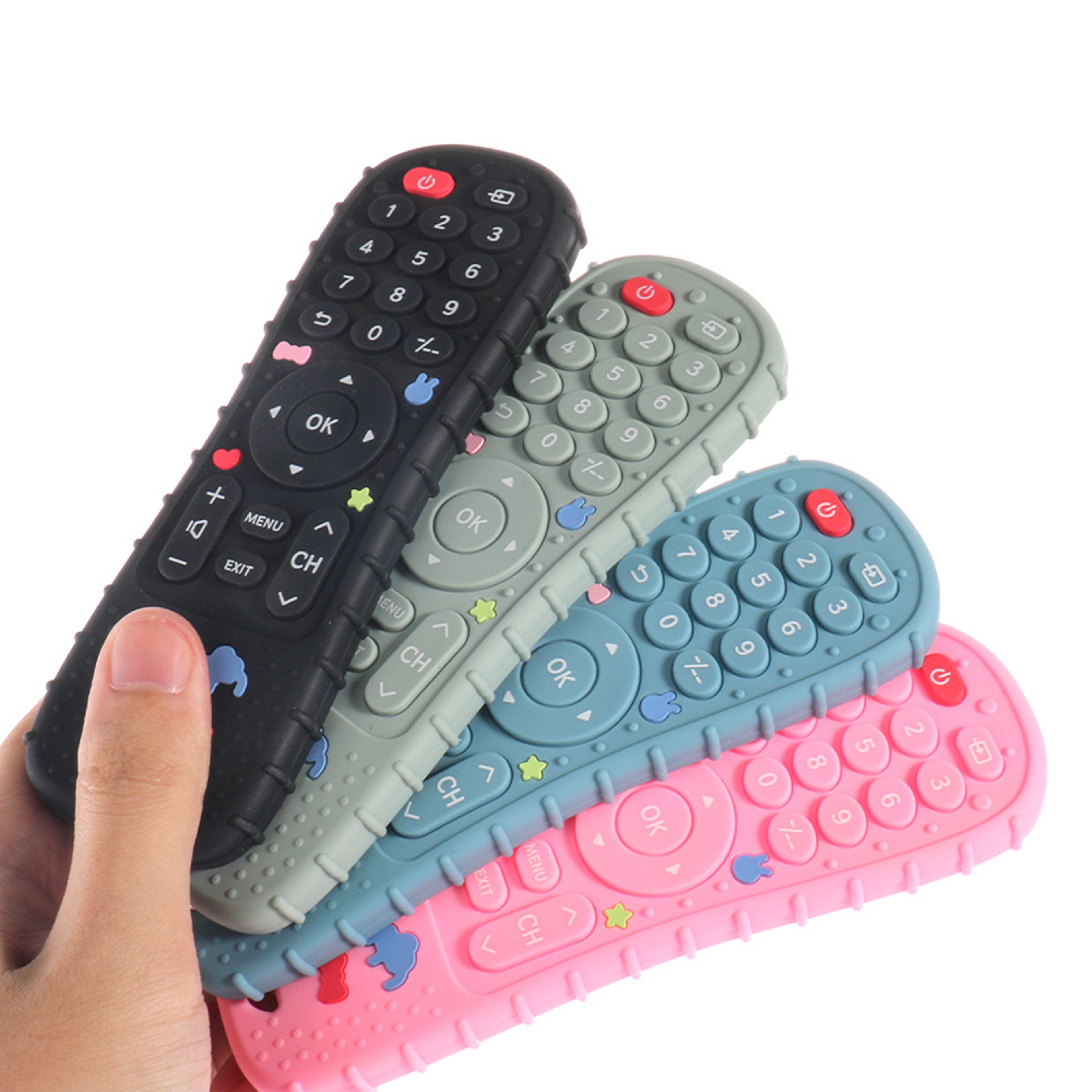 Baby Remote Control Teether BPA Free Silicone Sensory Chew Toy 0