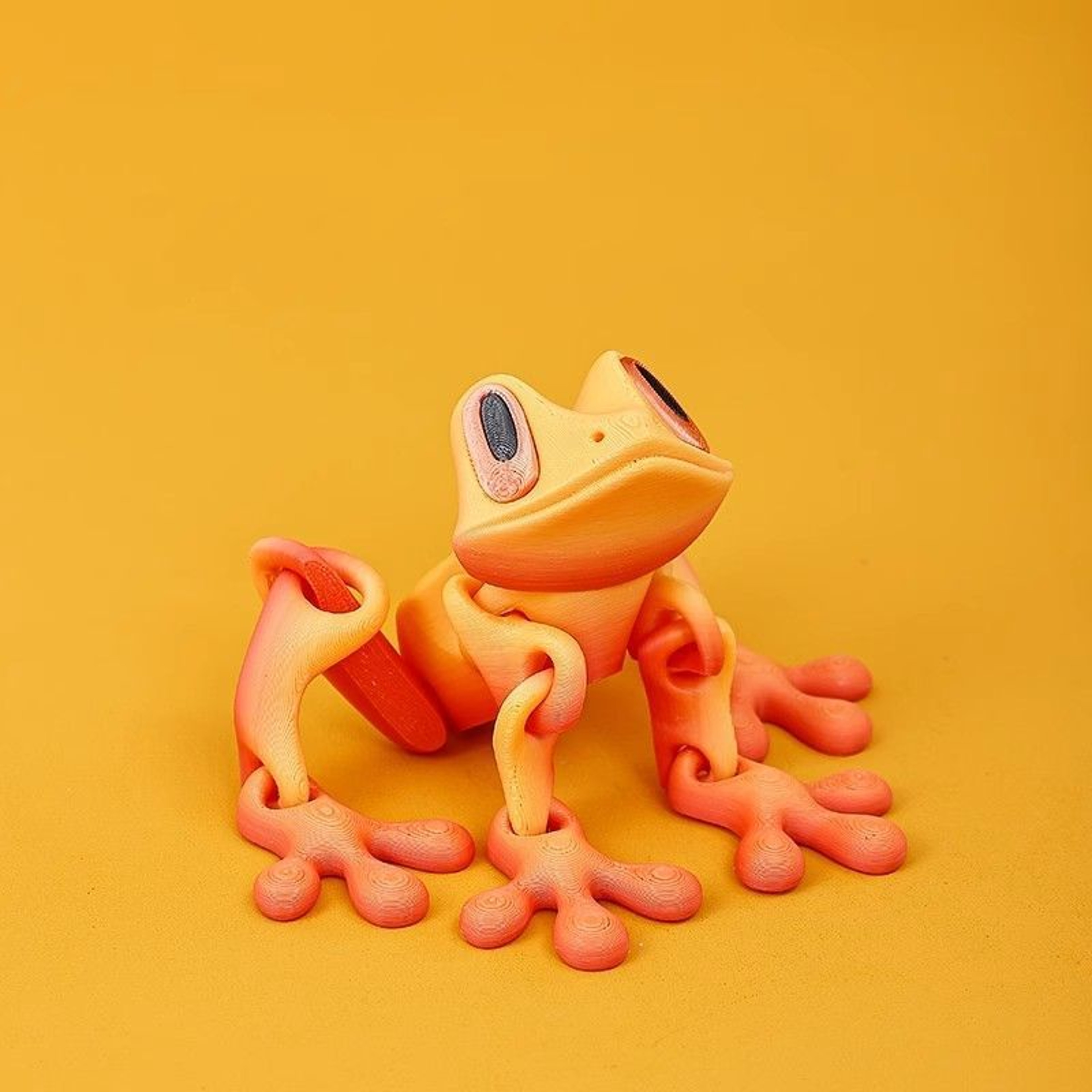 Printed Movable Tree Frog Magnet Desk Toy 3