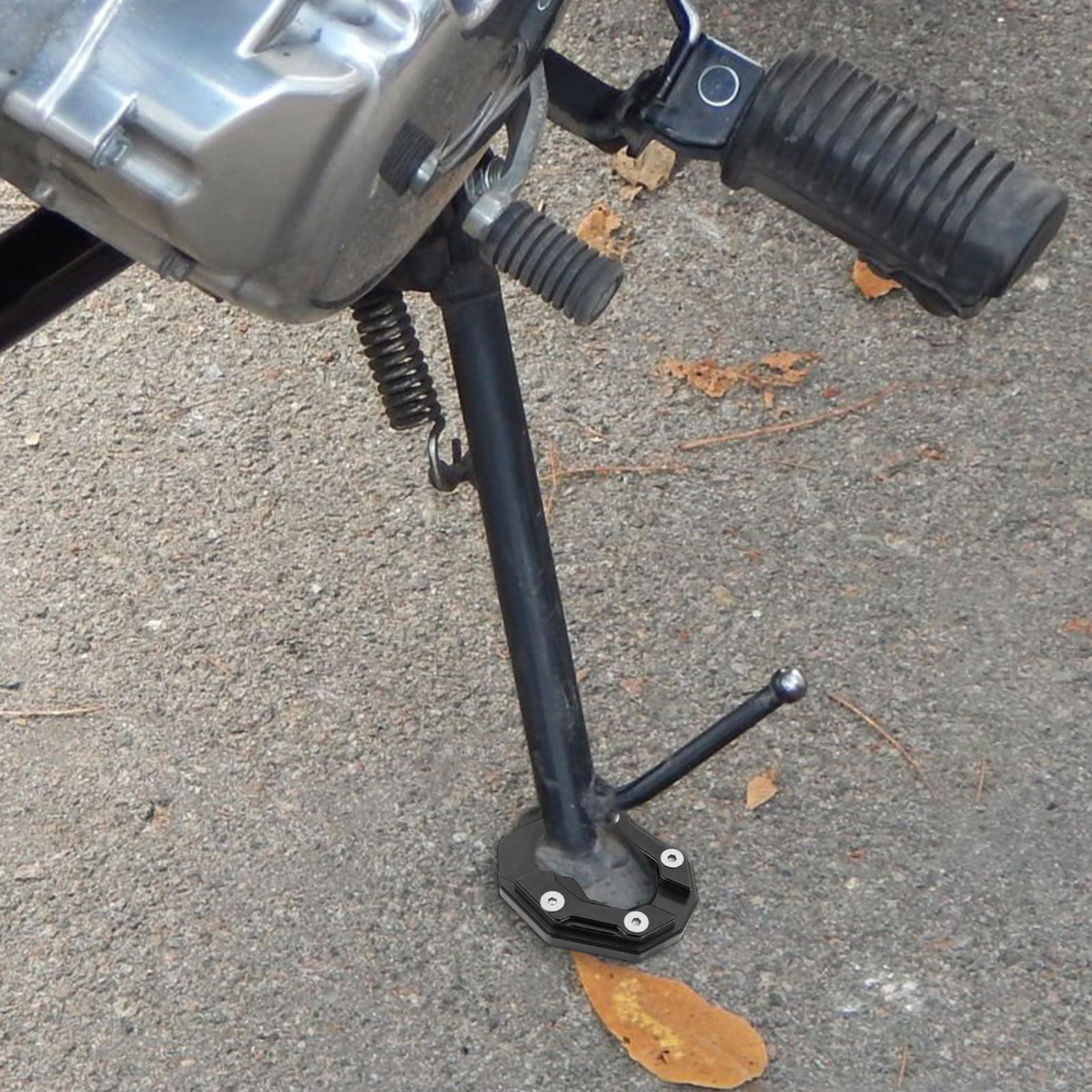 Motorcycle Kickstand Pad Extender Durable Side Stand Support Plate for Safe Parking – view 6