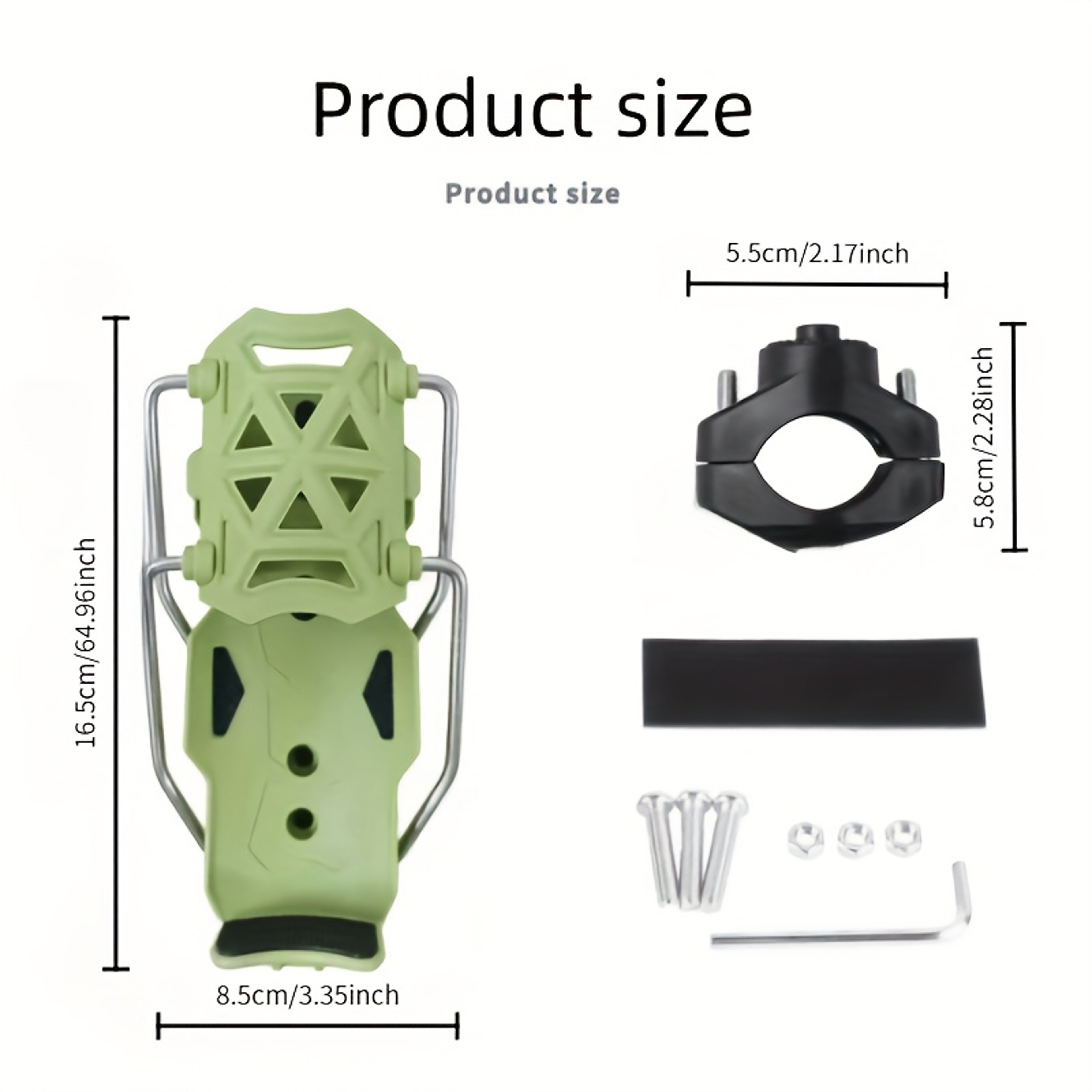 Adjustable Bike Cup Holder for Water Bottles Handlebar Mount for Cycling & Motorcycle – view 3