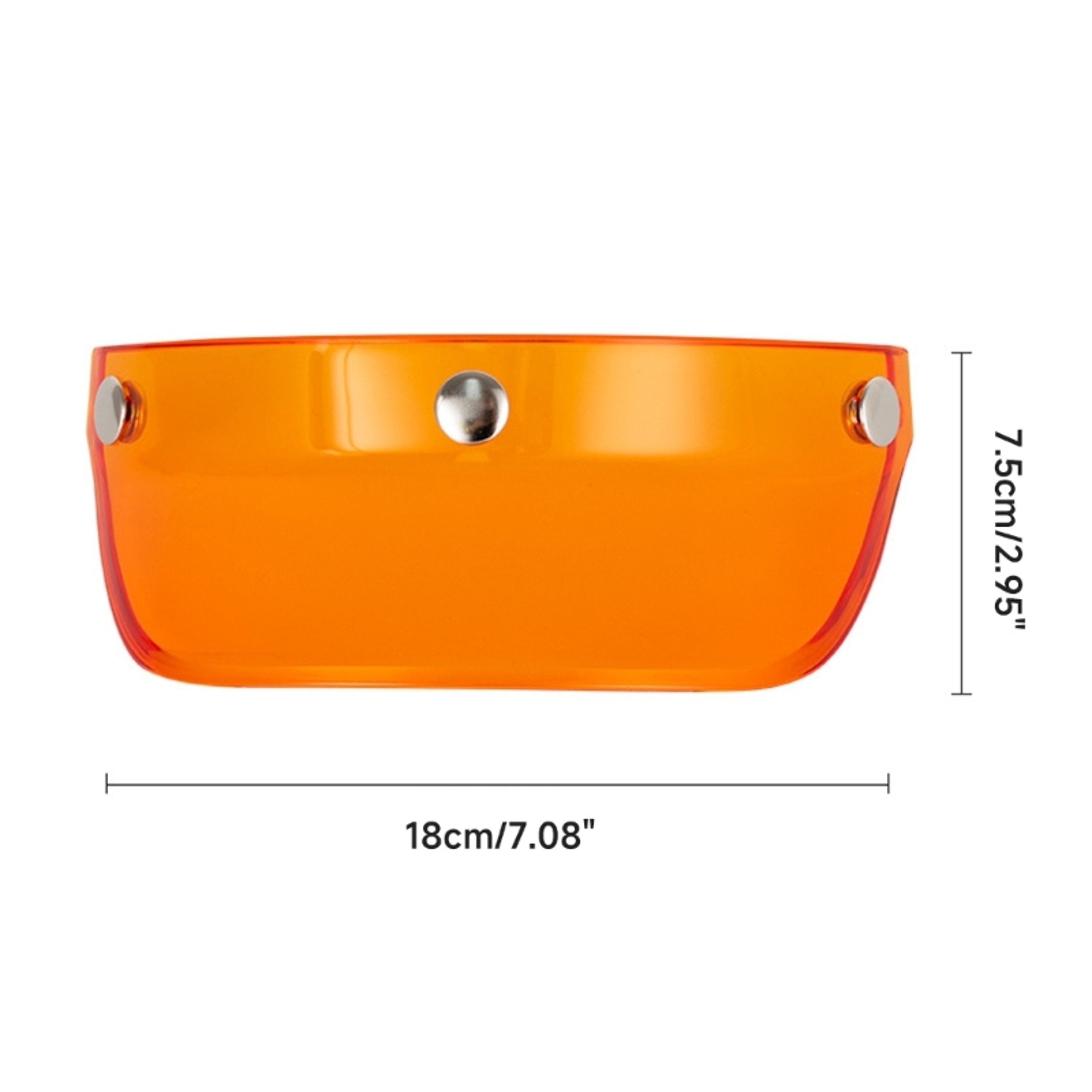 Universal Motorcycle Helmet Visor Windproof Flip Shield for Open Face Helmets – view 3