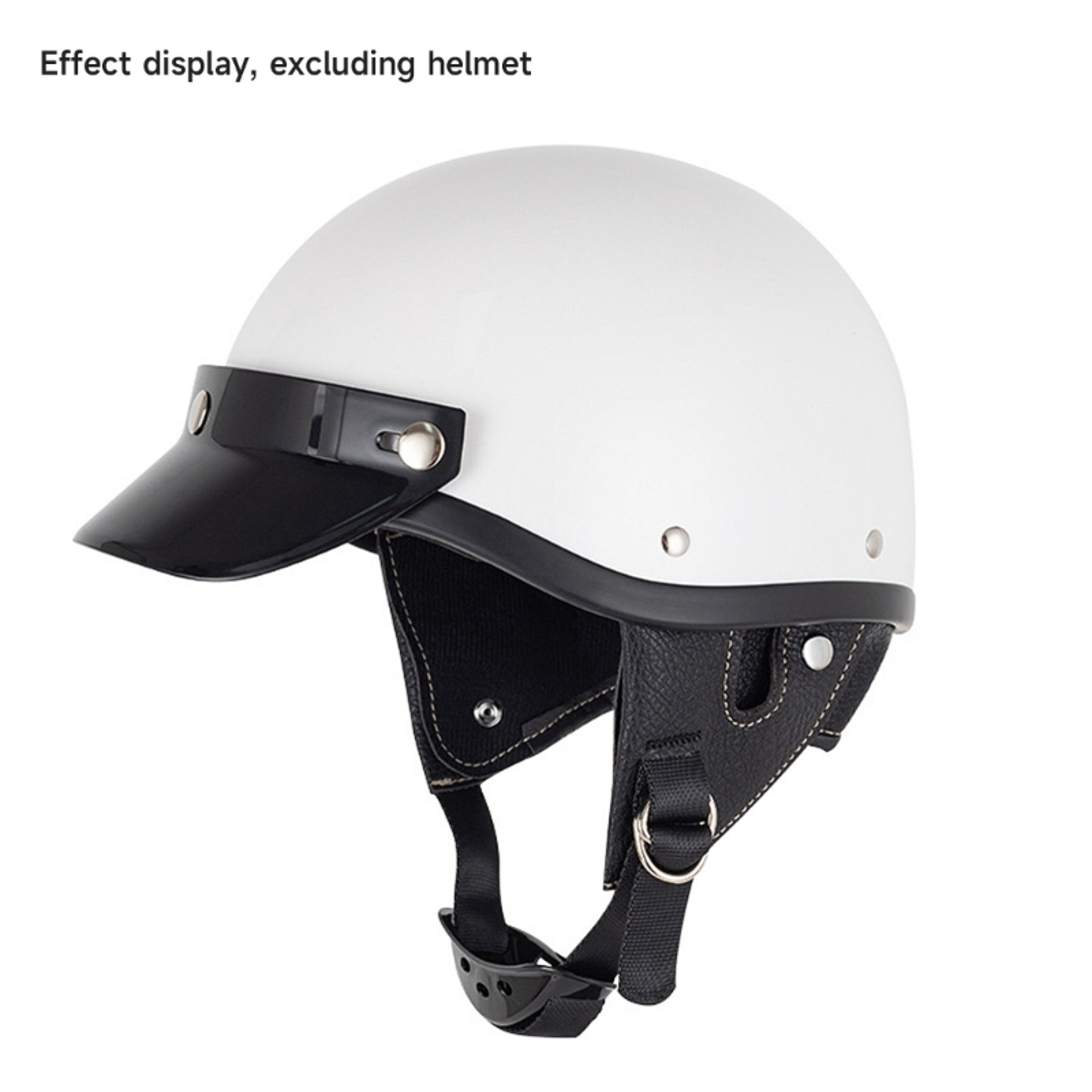 Universal Motorcycle Helmet Visor Windproof Flip Shield for Open Face Helmets – view 5