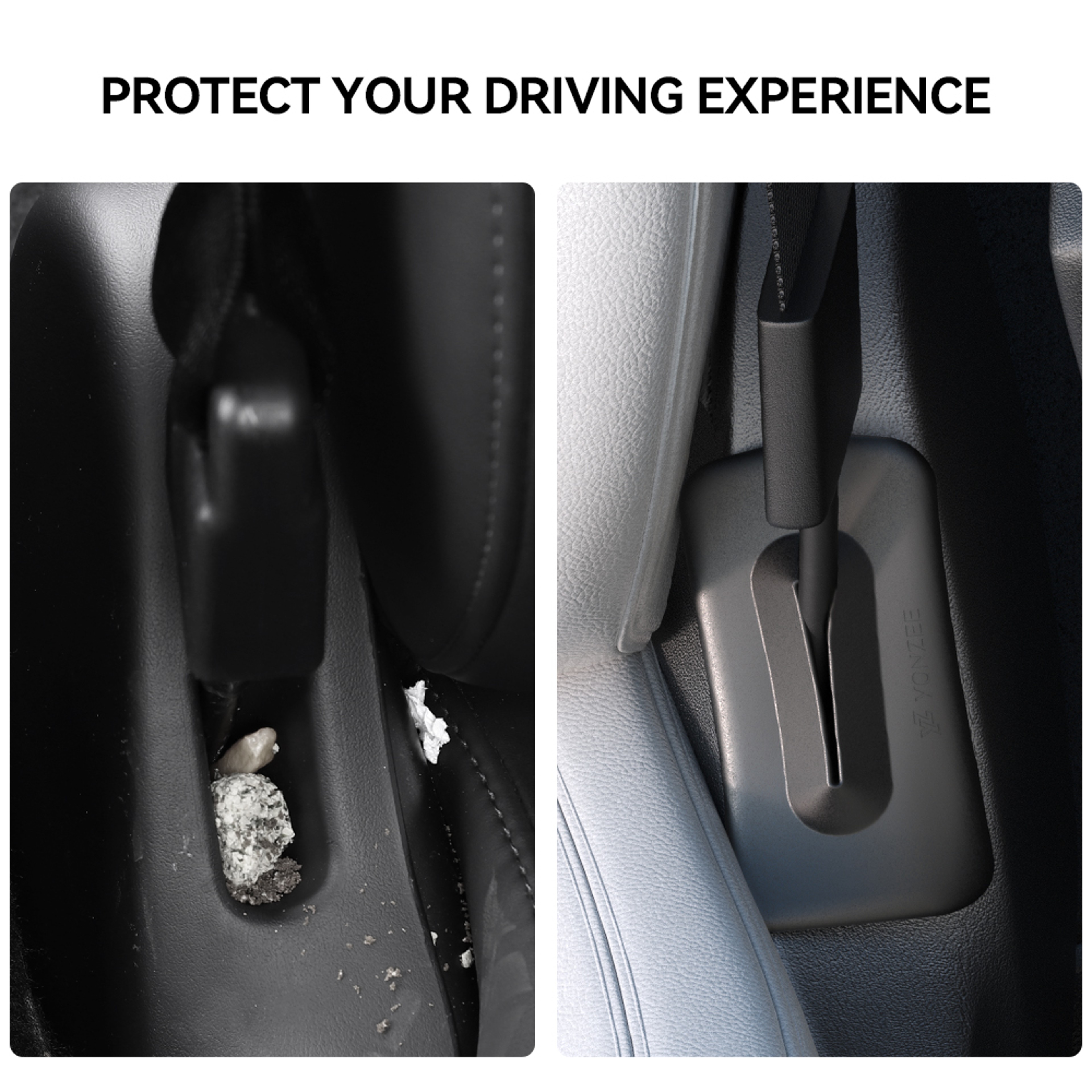 Car Seat Gap Filler Leak Proof Silicone Side Seam Cover for Seamless Protection – view 2