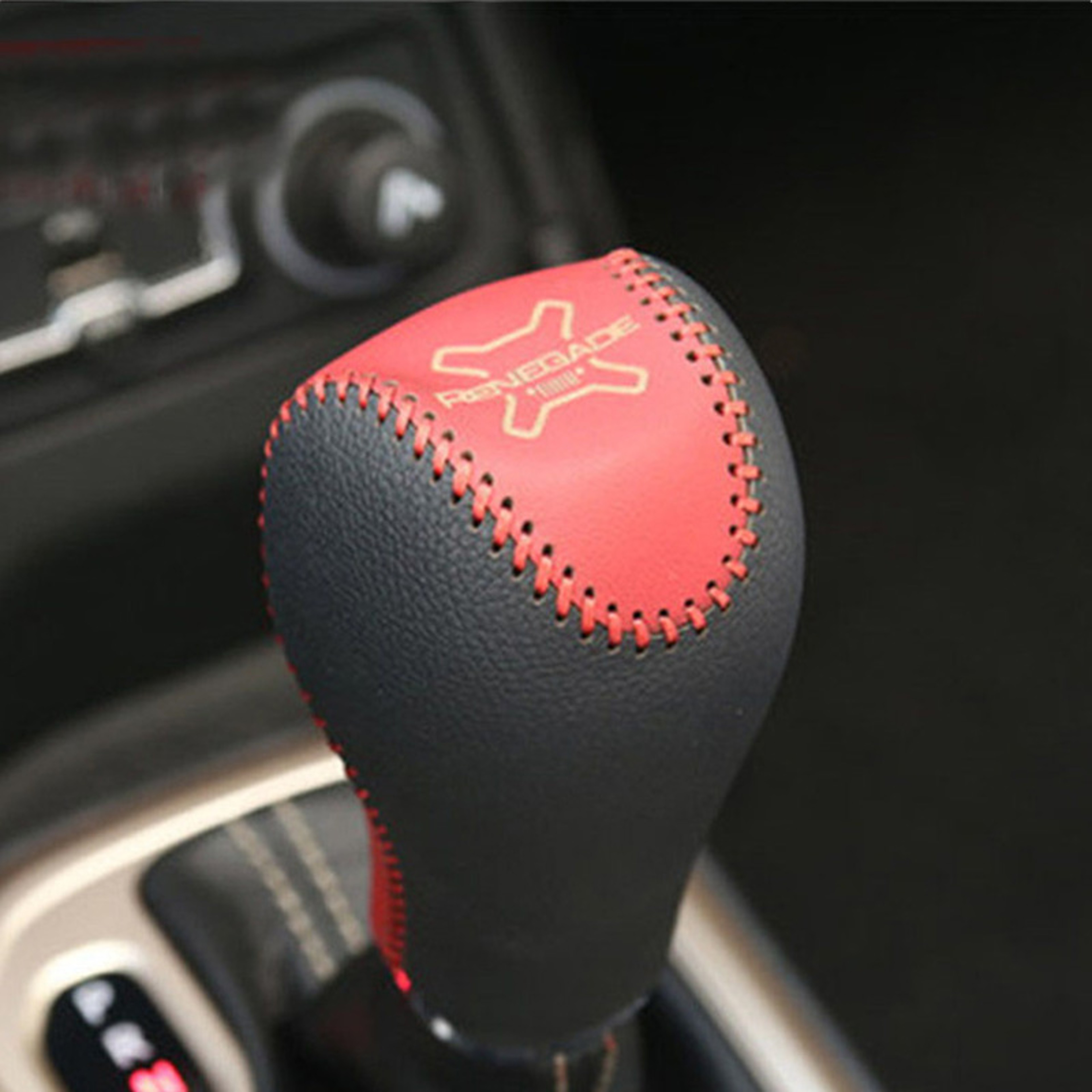 Genuine Leather Gear Lever Protection Cover For Jeep Renegade 0