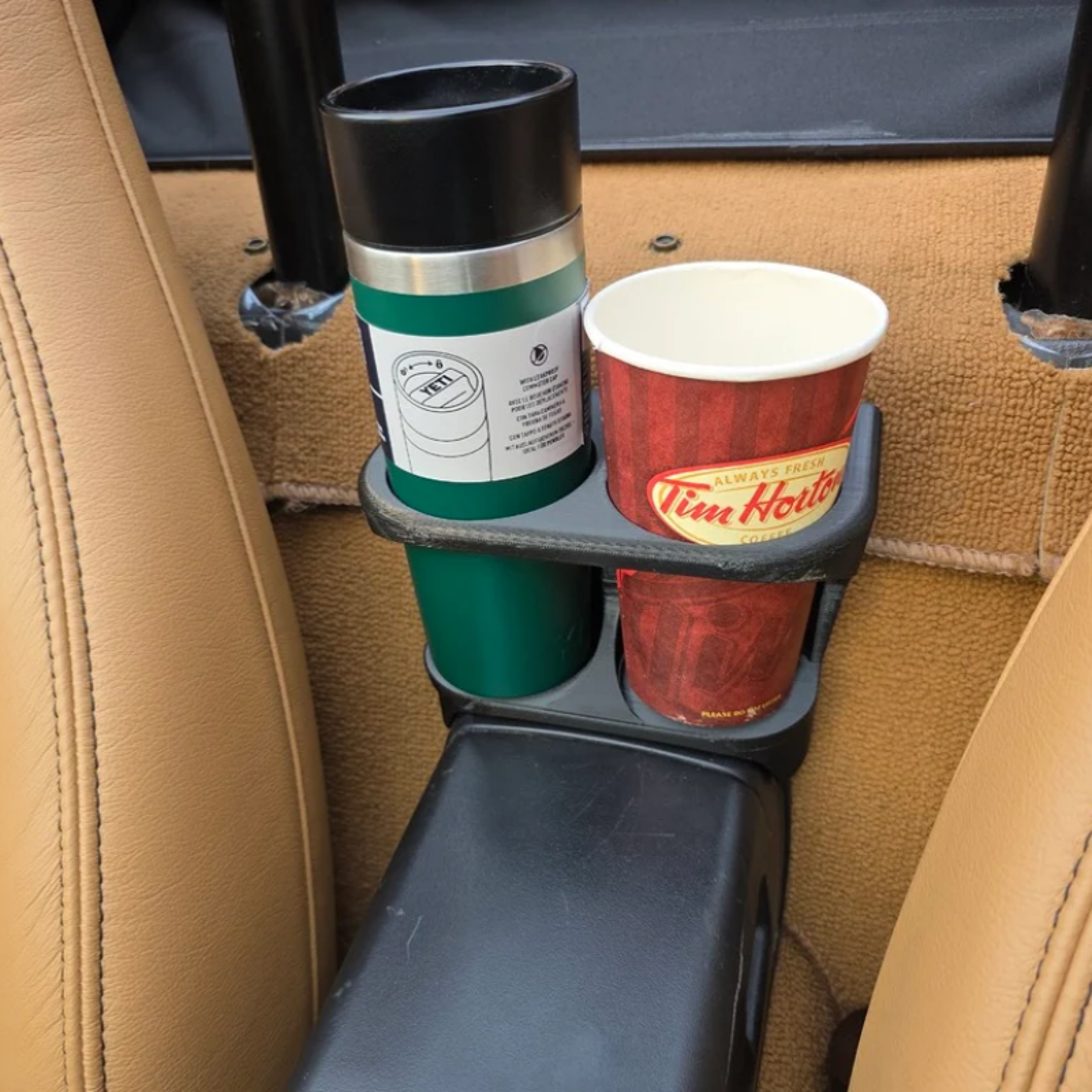 Durable Rear Center Cup Holder for Mazda Miata Dual Drink Storage Console Organizer – view 5