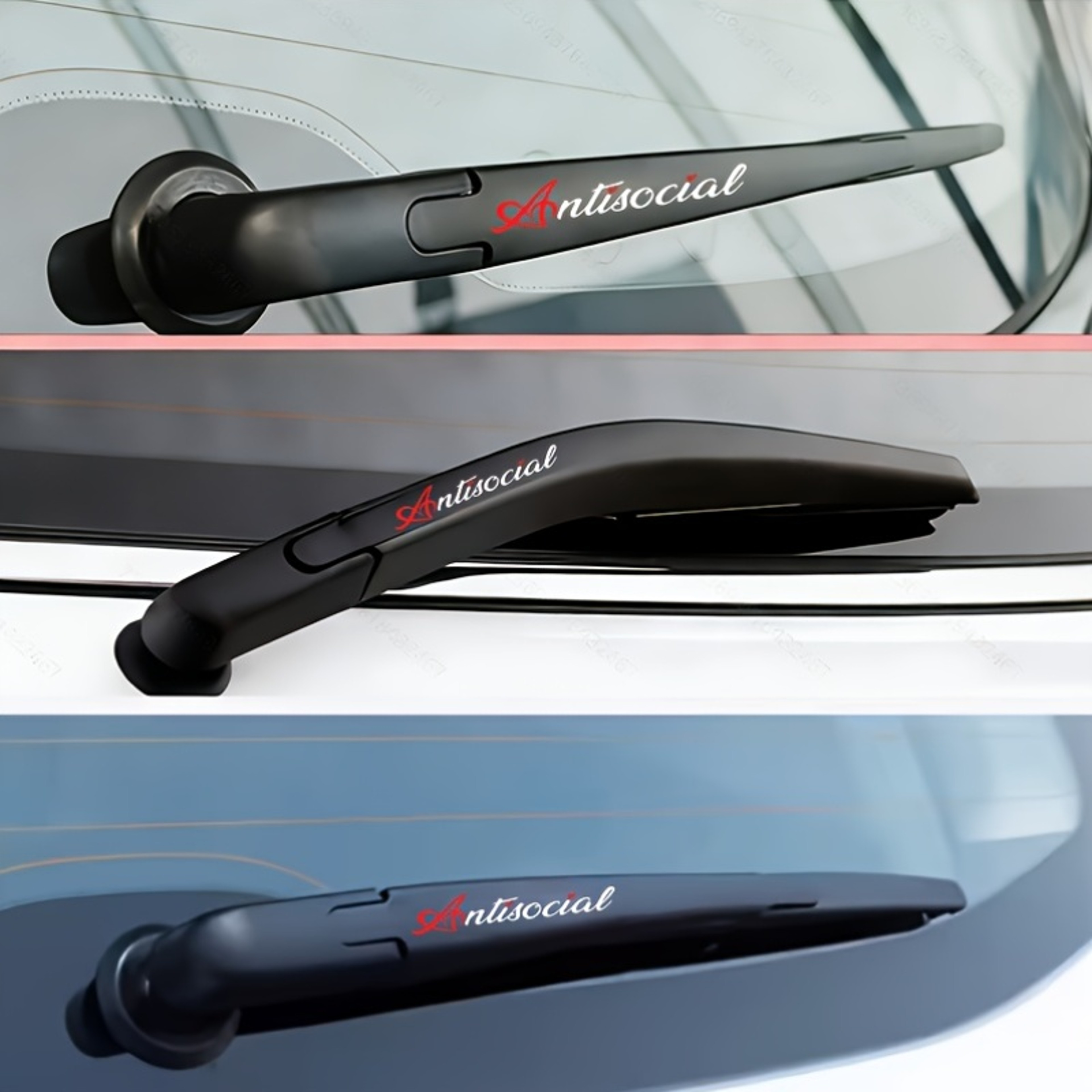 Antisocial Heart Waterproof Vinyl Sticker For Cars  Helmets 3