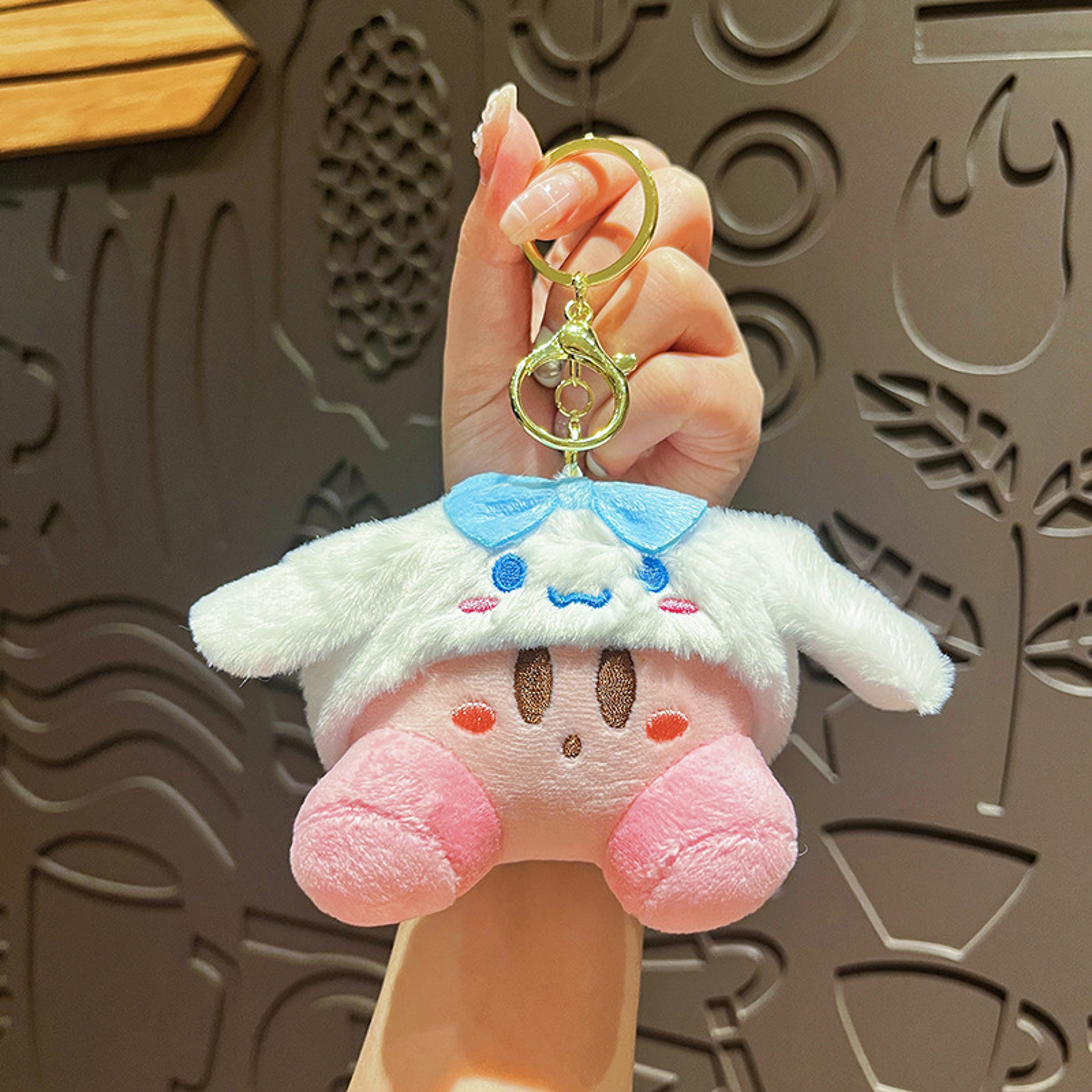 Cute Cartoon Keychain For Kids Kirby Hello Kitty  Melody Backpack Charm 5