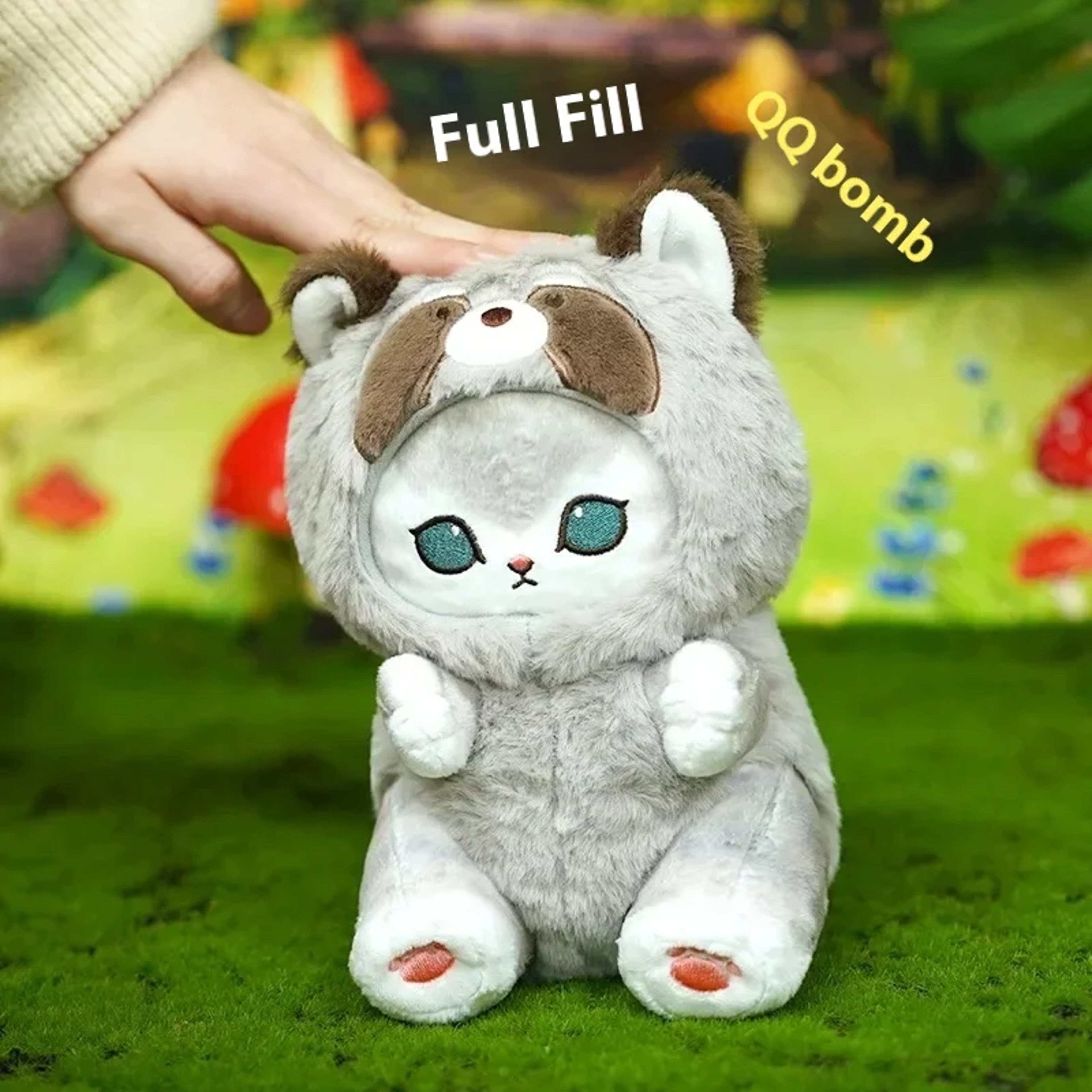 Kawaii Shark Cat Plush Keychain Cute Cartoon Backpack Charm Toy – view 6