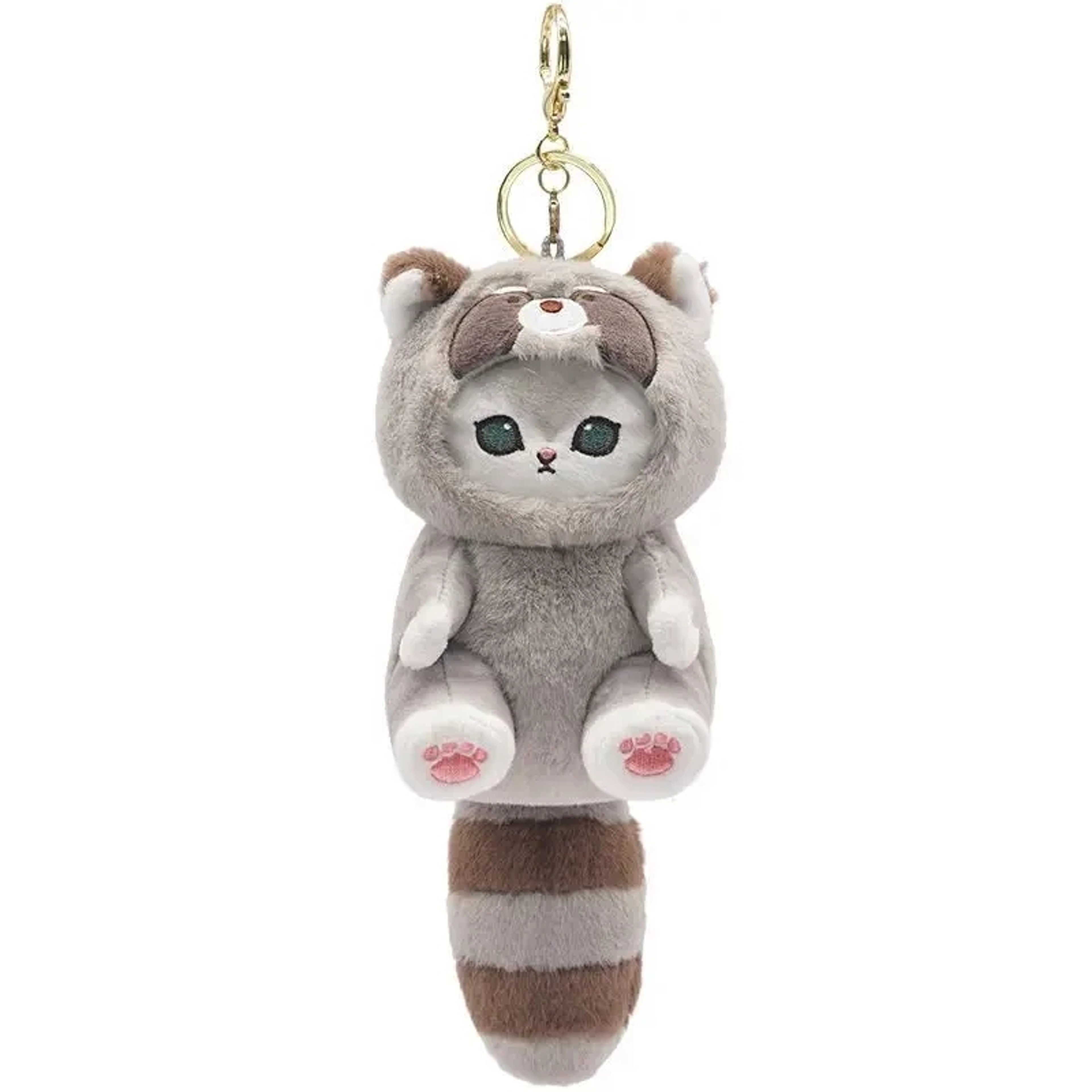 Kawaii Shark Cat Plush Keychain Cute Cartoon Backpack Charm Toy – view 9