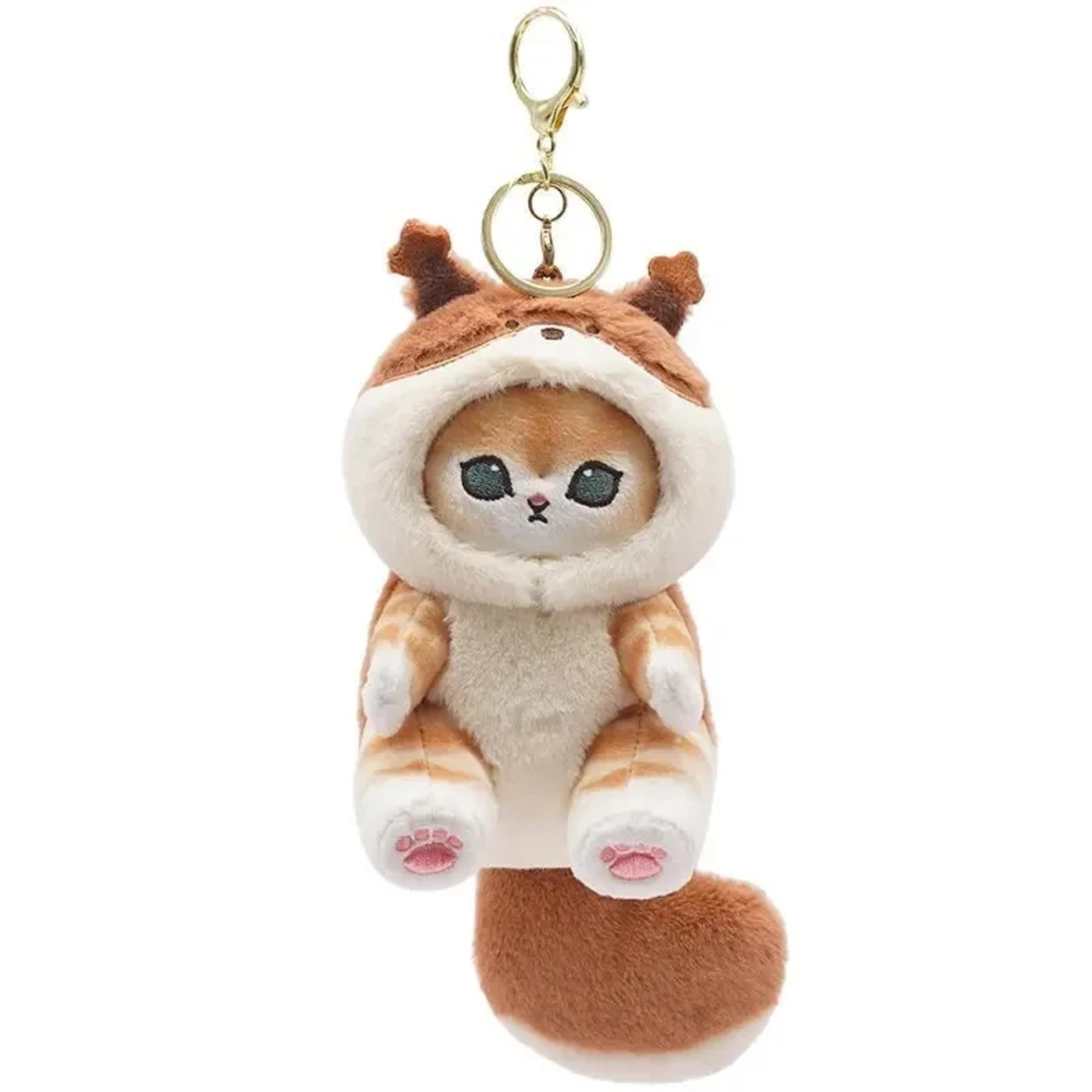 Kawaii Shark Cat Plush Keychain Cute Cartoon Backpack Charm Toy – view 10