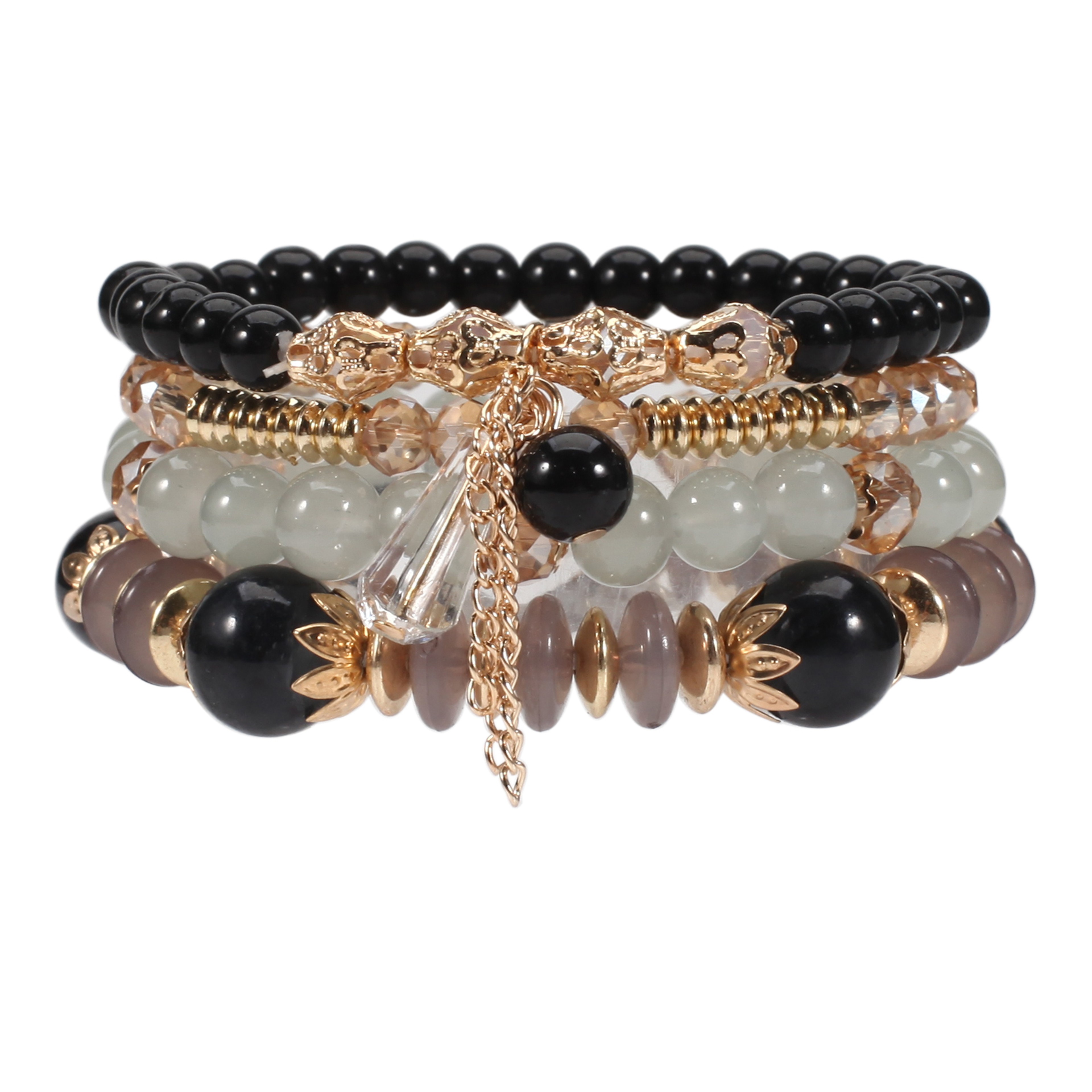 Bohemian Multilayered Bead Bracelets for Women with Charm Pendant – view 14