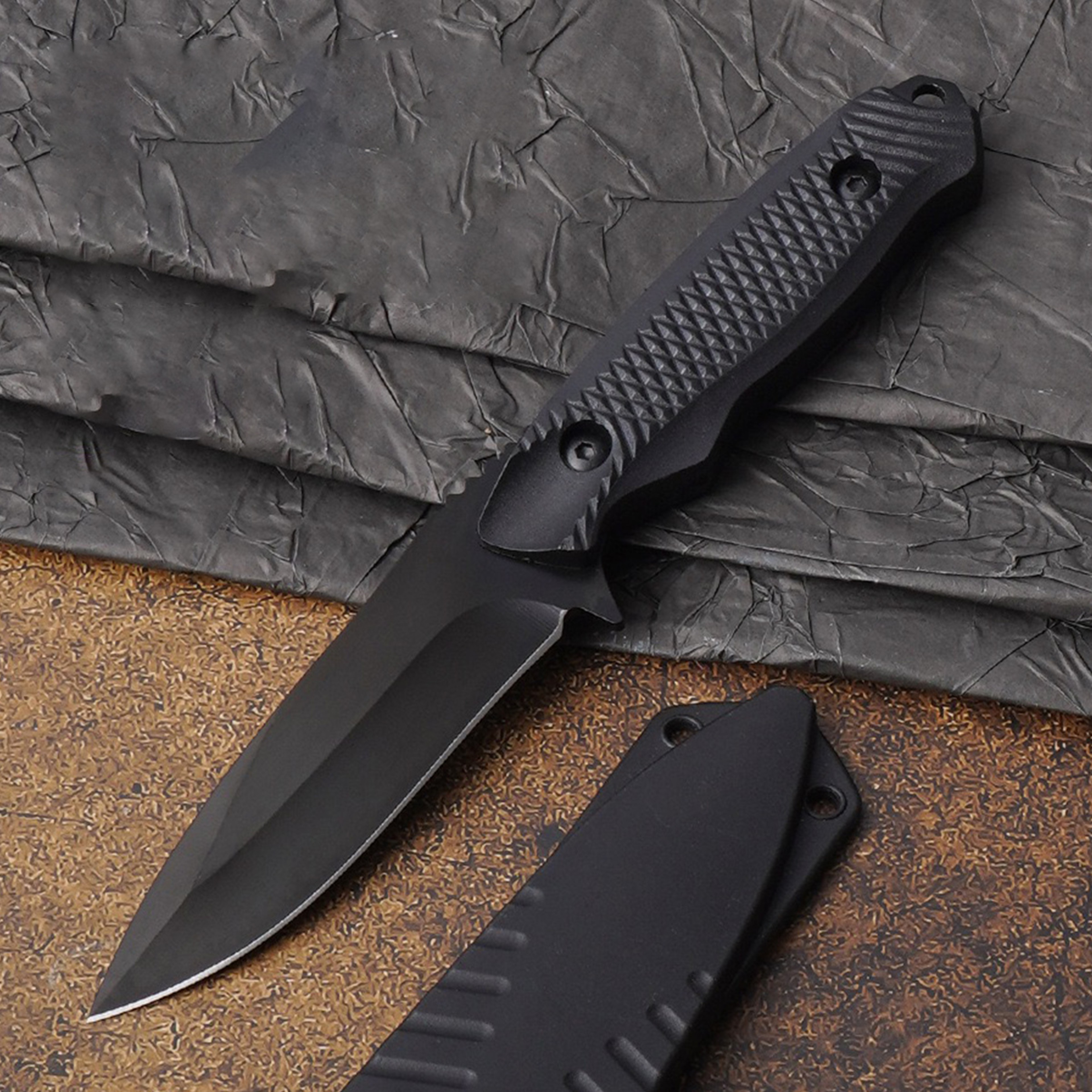 High Performance Black Blade Fruit & Steak Knife Multi Function Kitchen & Barbecue Essential – view 1