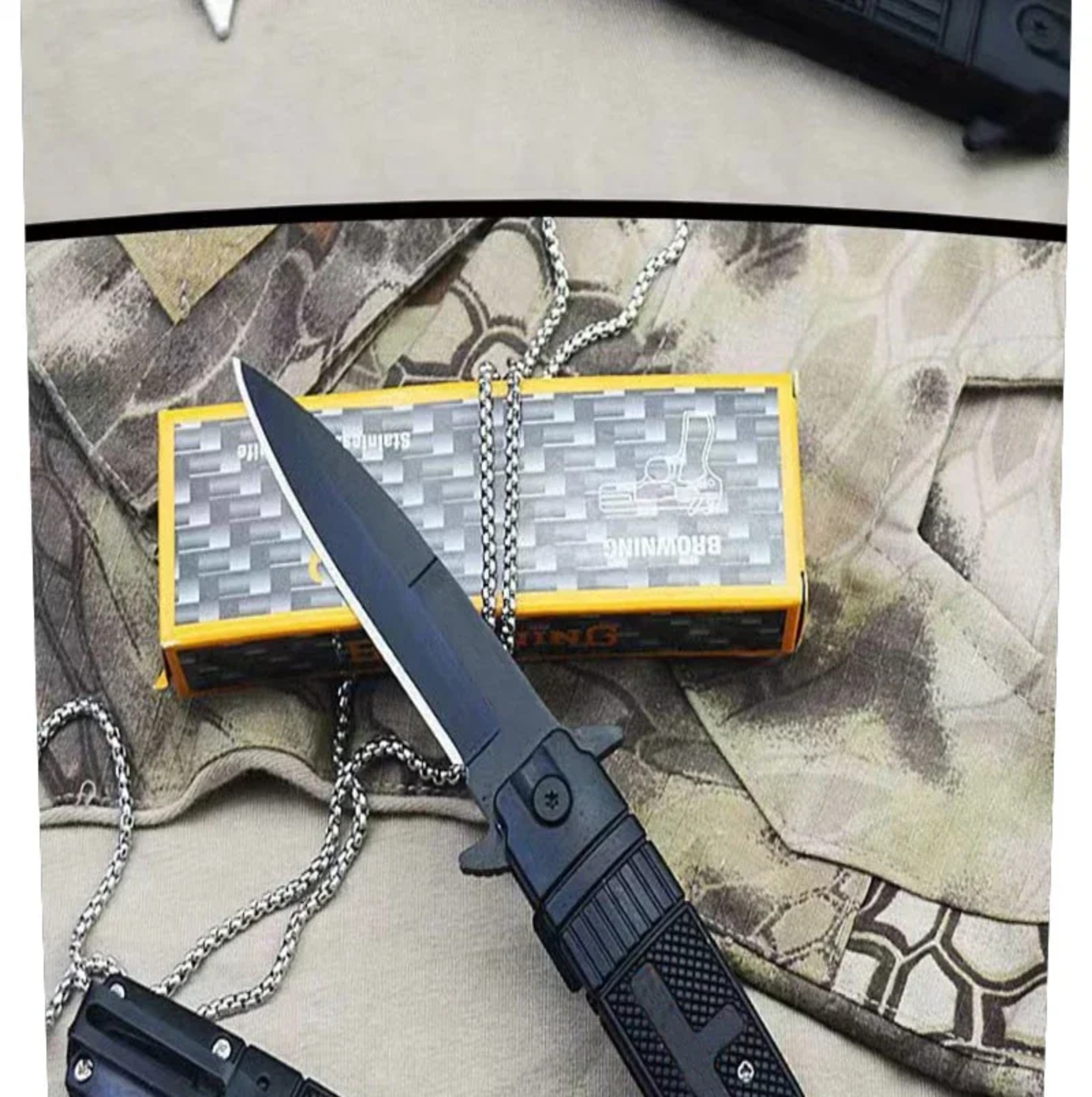 Premium Outdoor Folding Knife Stainless Steel Survival Tool – view 2