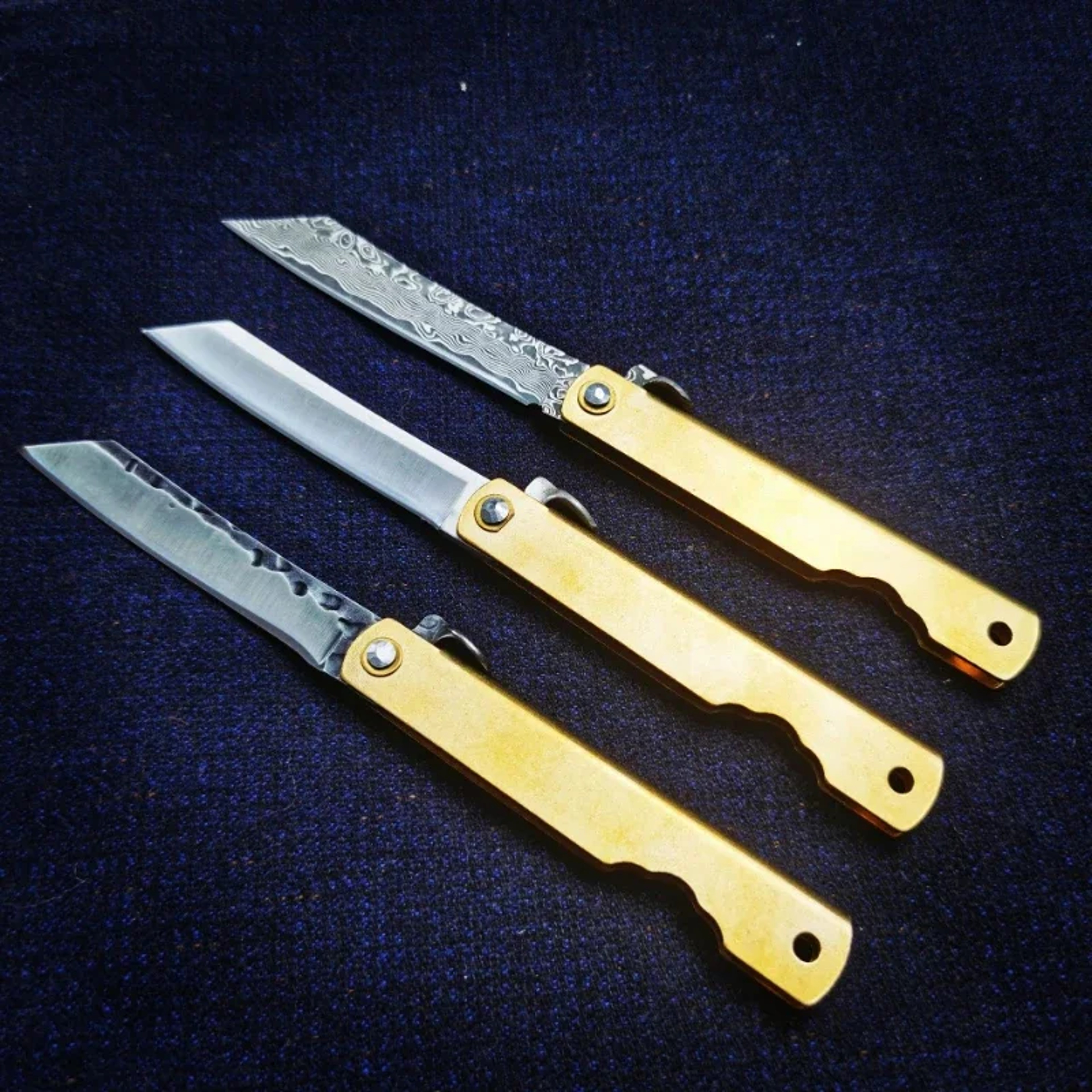 Premium Damascus Mini Tactical Folding Knife Compact Outdoor Knife for Self Defense & Fishing Utility – view 2