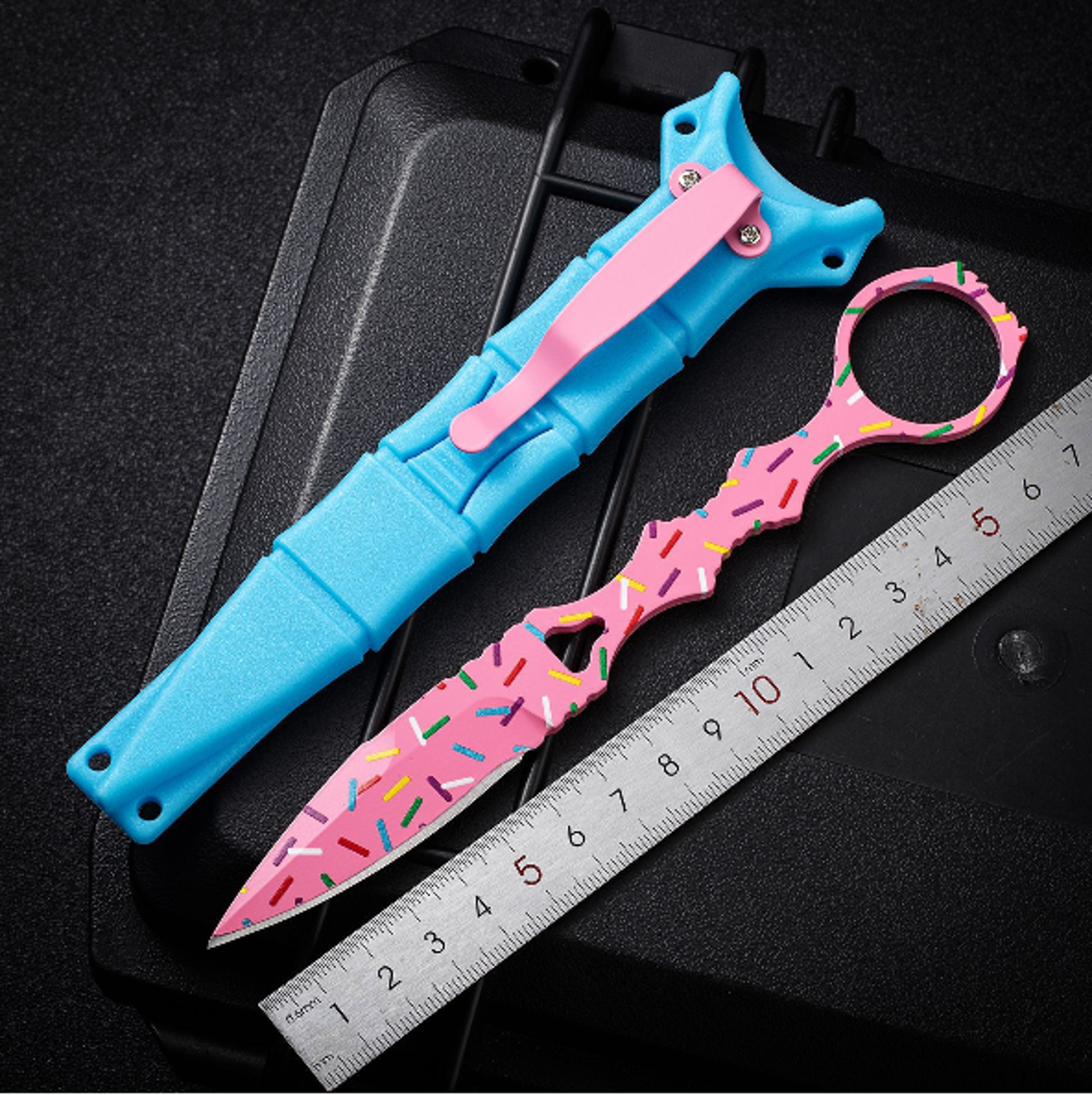 Portable Butterfly Knife Compact Small Straight Knife for Outdoor Adventures – view 2