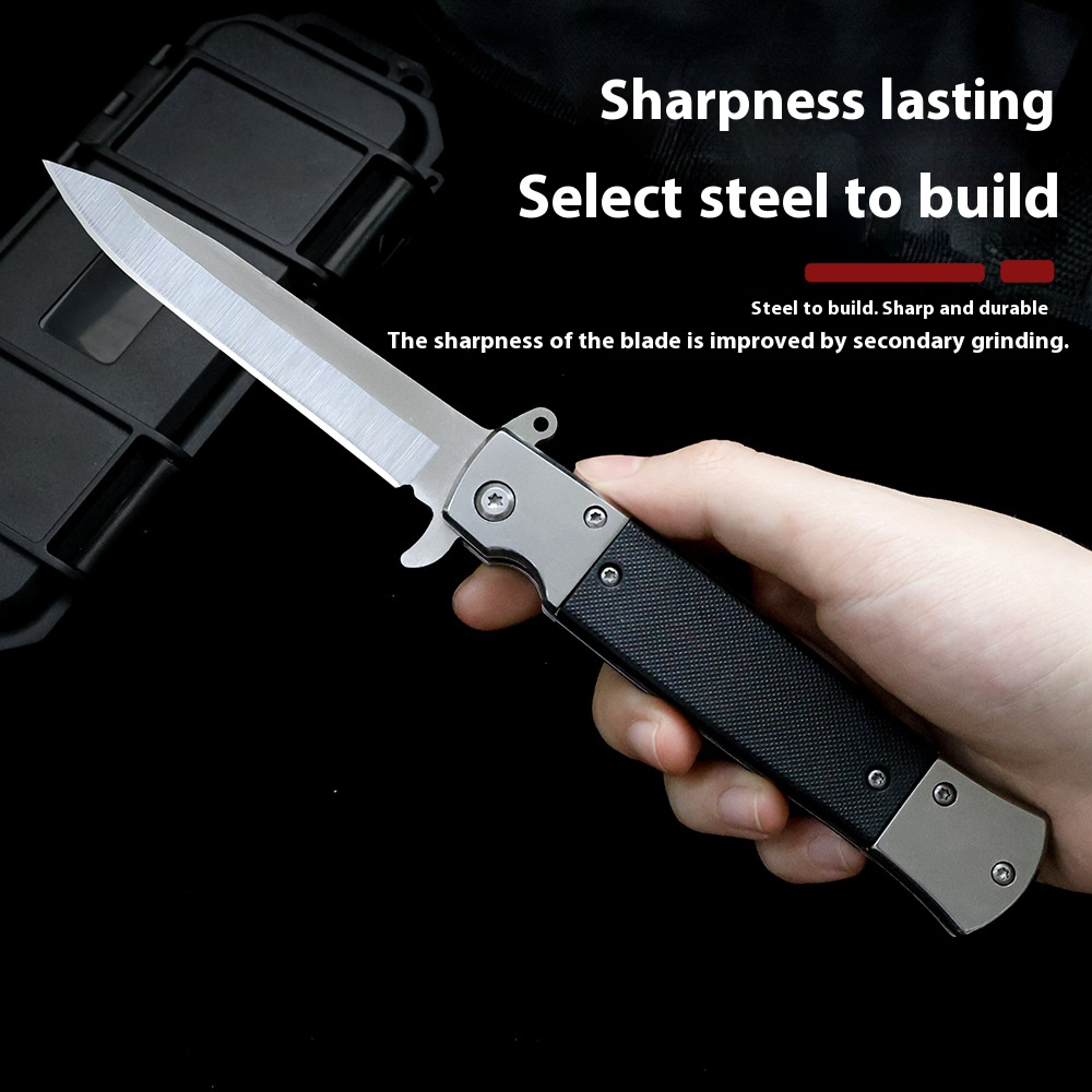 Premium Outdoor Folding Knife Sharp Survival & Camping Knife – view 1