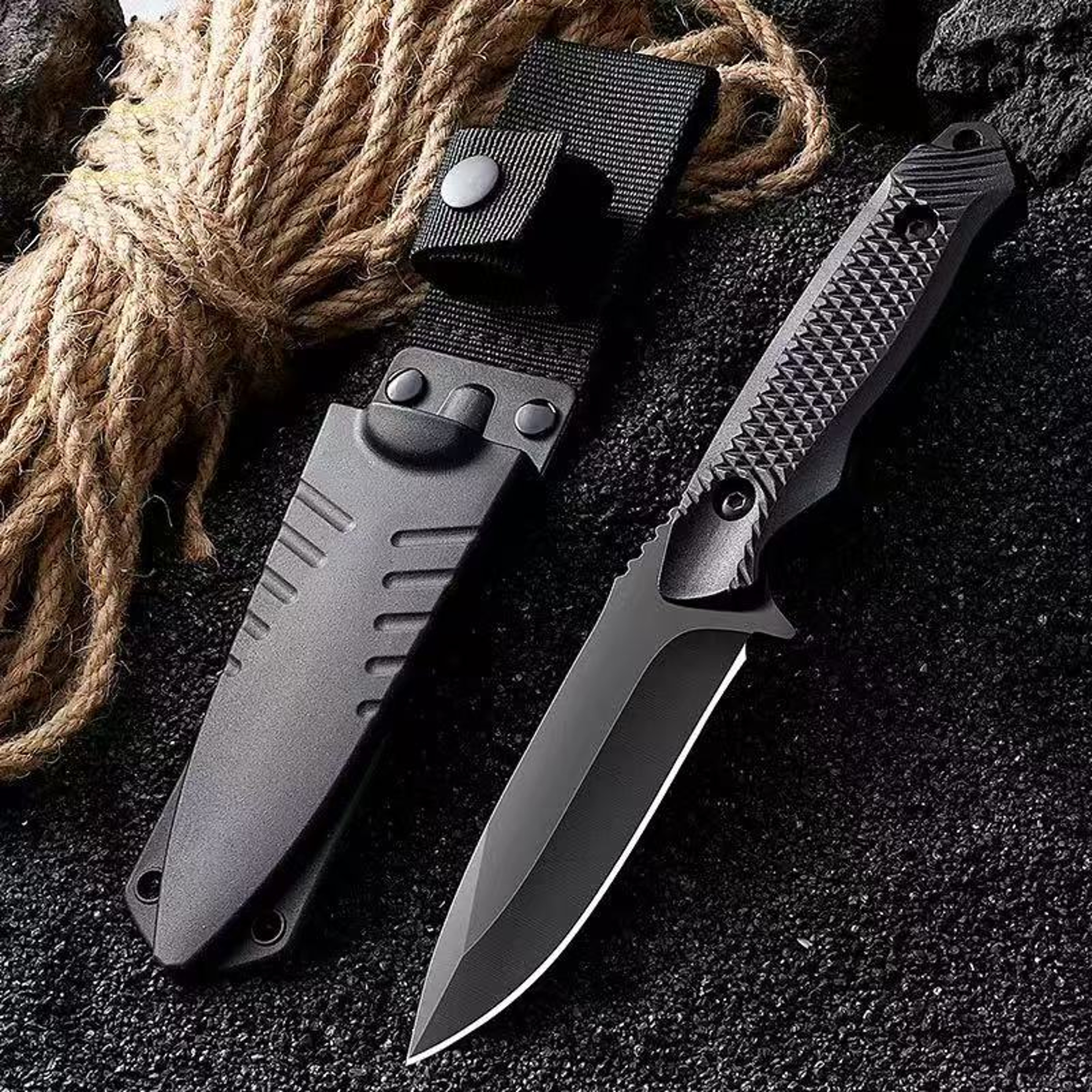 Premium Outdoor Tactical Knife Sharp Survival & Utility Tool – view 1