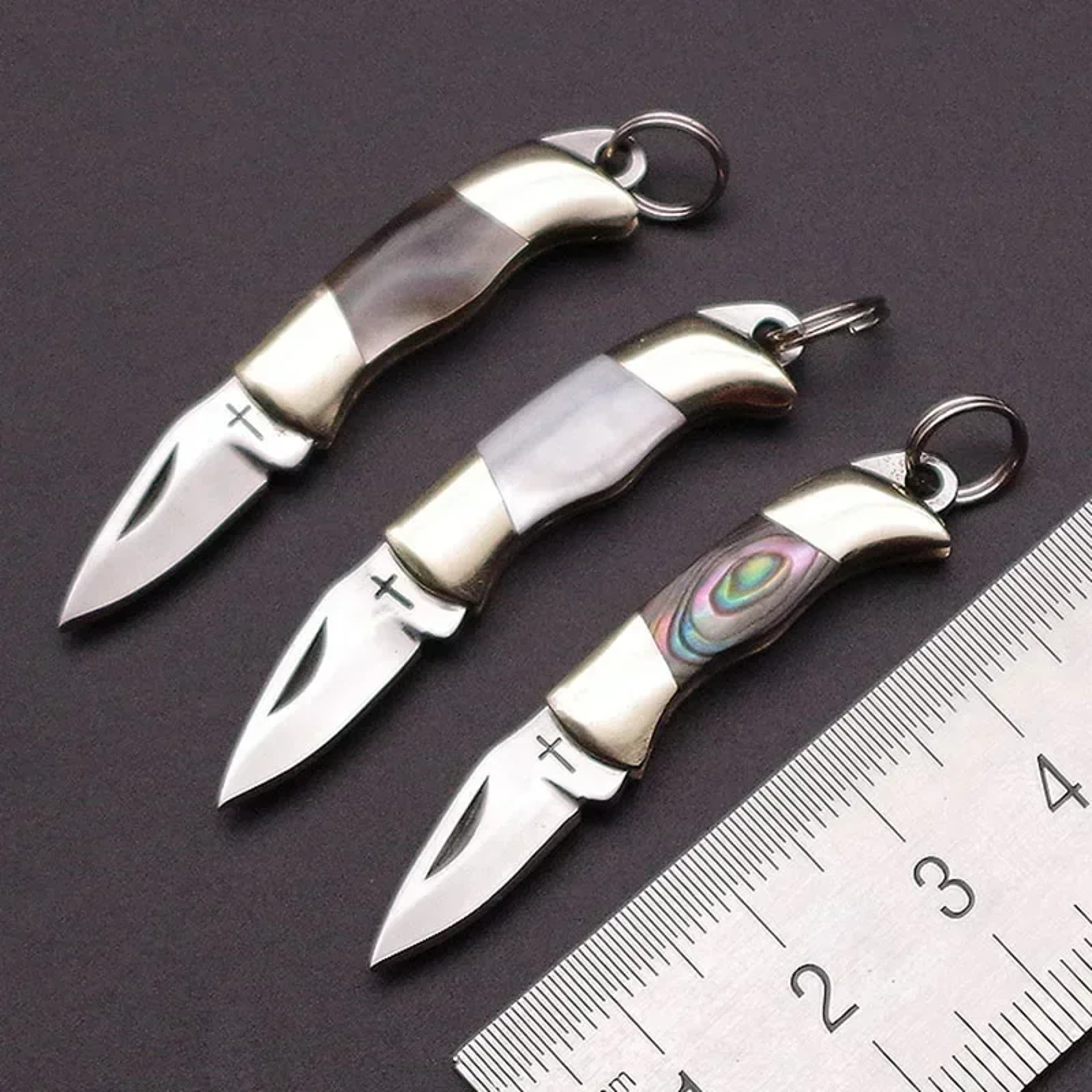 Mini Stainless Steel Pocket Knife Keychain With Sharp Blade 2