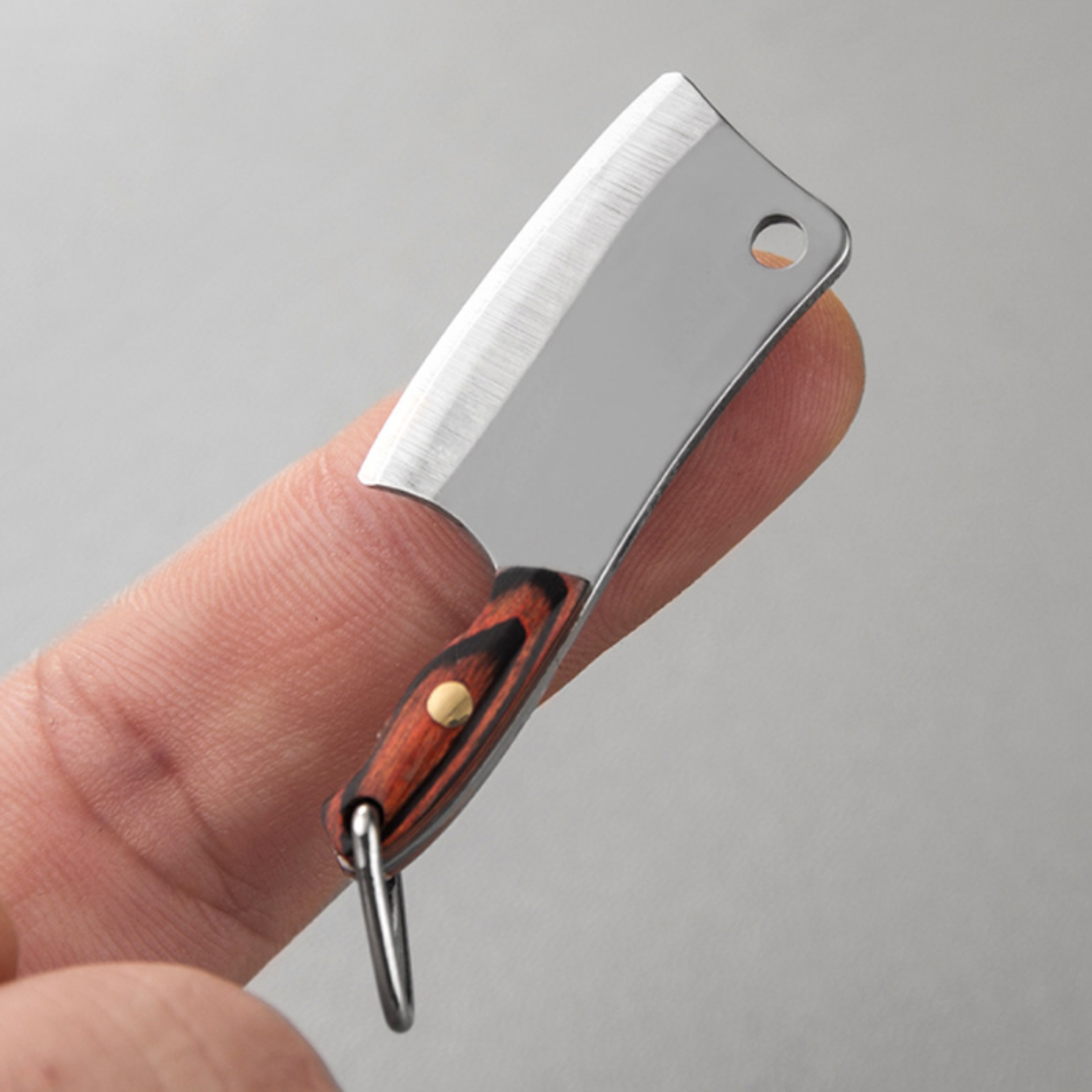 Ultra Compact Keychain Knife Portable Mini Fixed Blade Pocket Knife  Peeler 8