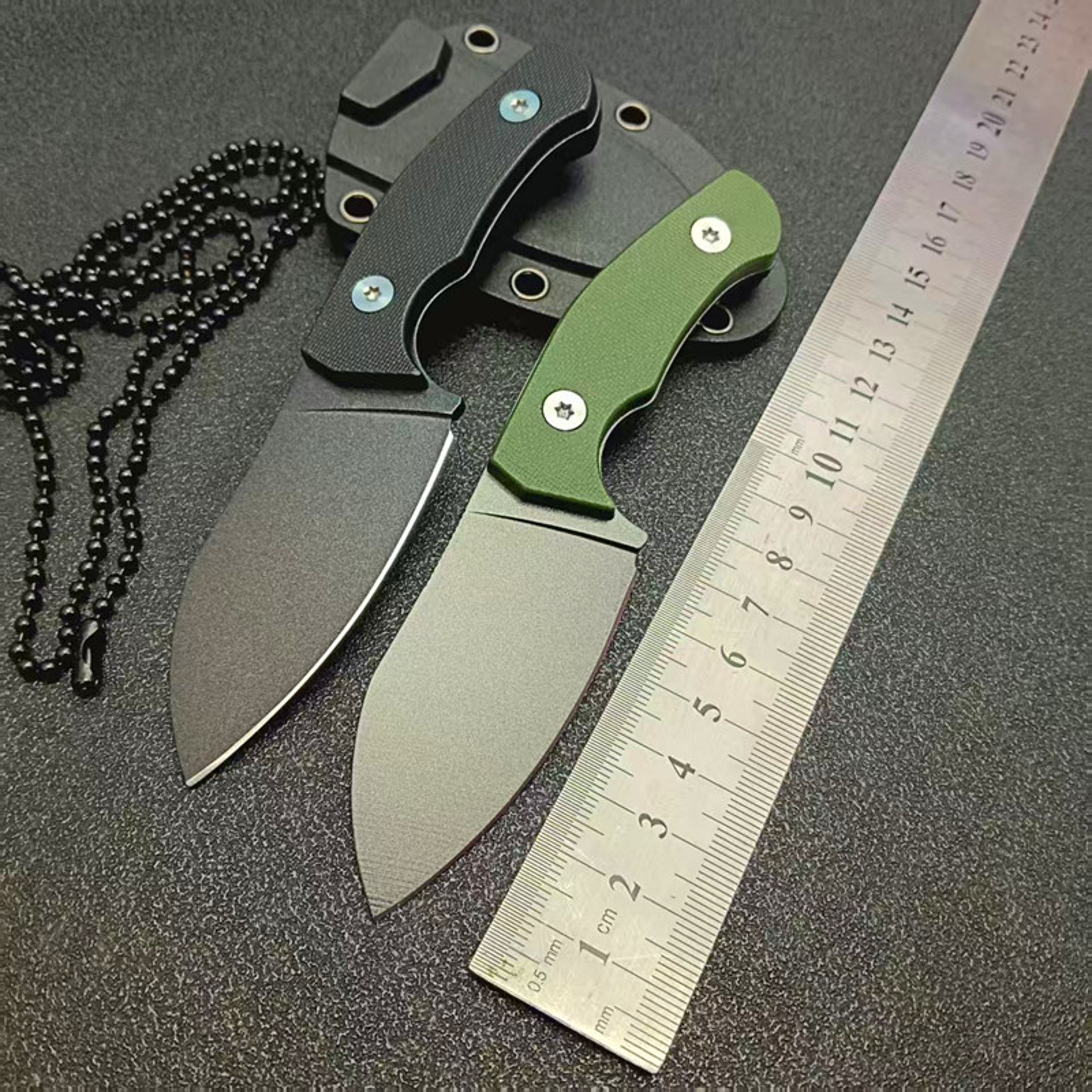 Ultra Durable Fixed Blade Survival Knife with Sheath Outdoor Camping & Rescue Tool – view 1