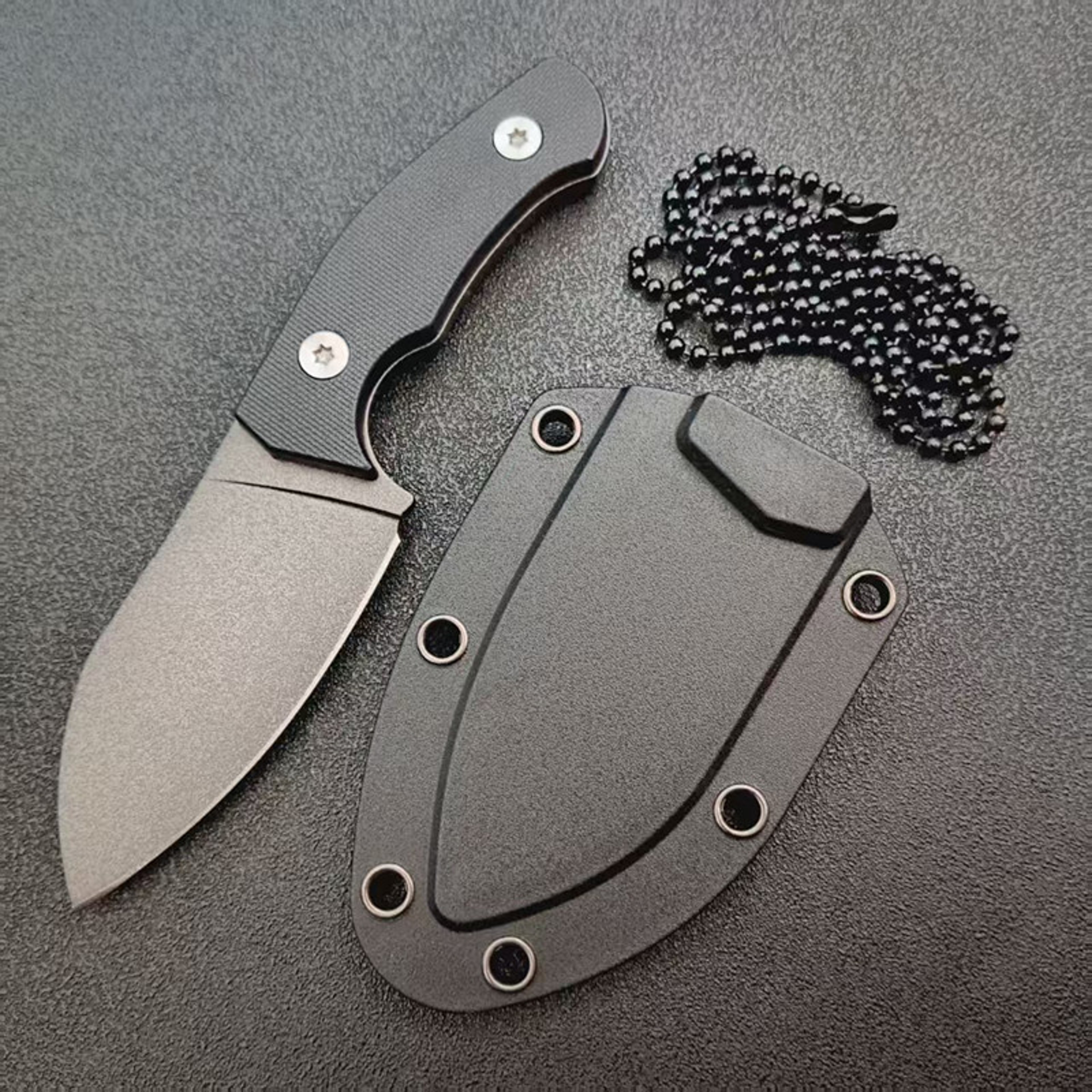 Ultra Durable Fixed Blade Survival Knife with Sheath Outdoor Camping & Rescue Tool – view 3