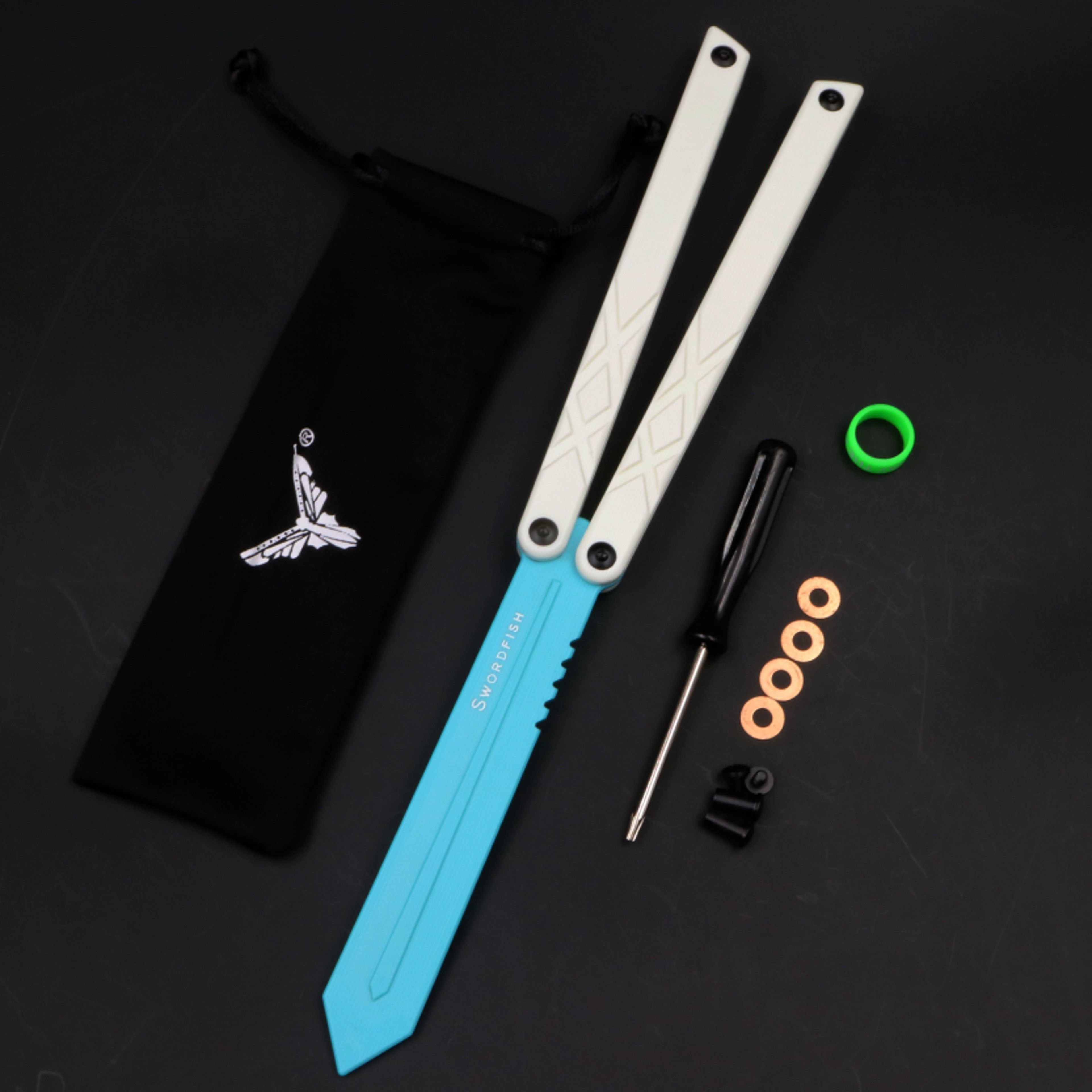 SwordFish Balisong Trainer Butterfly Knife Trainer with Bushings System – view 6