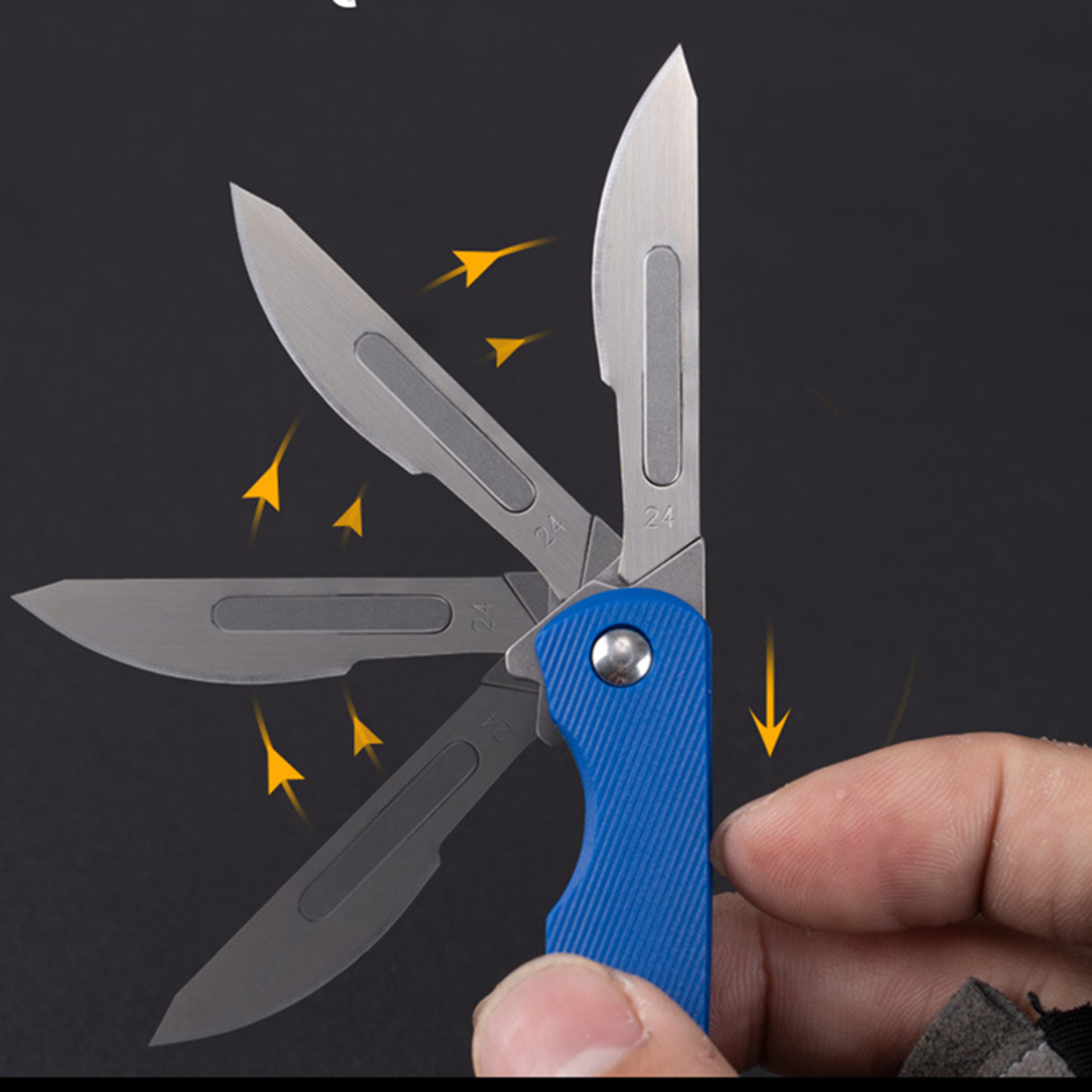 Mini Folding Scalpel Pocket Knife For Glass  Outdoor Use 0