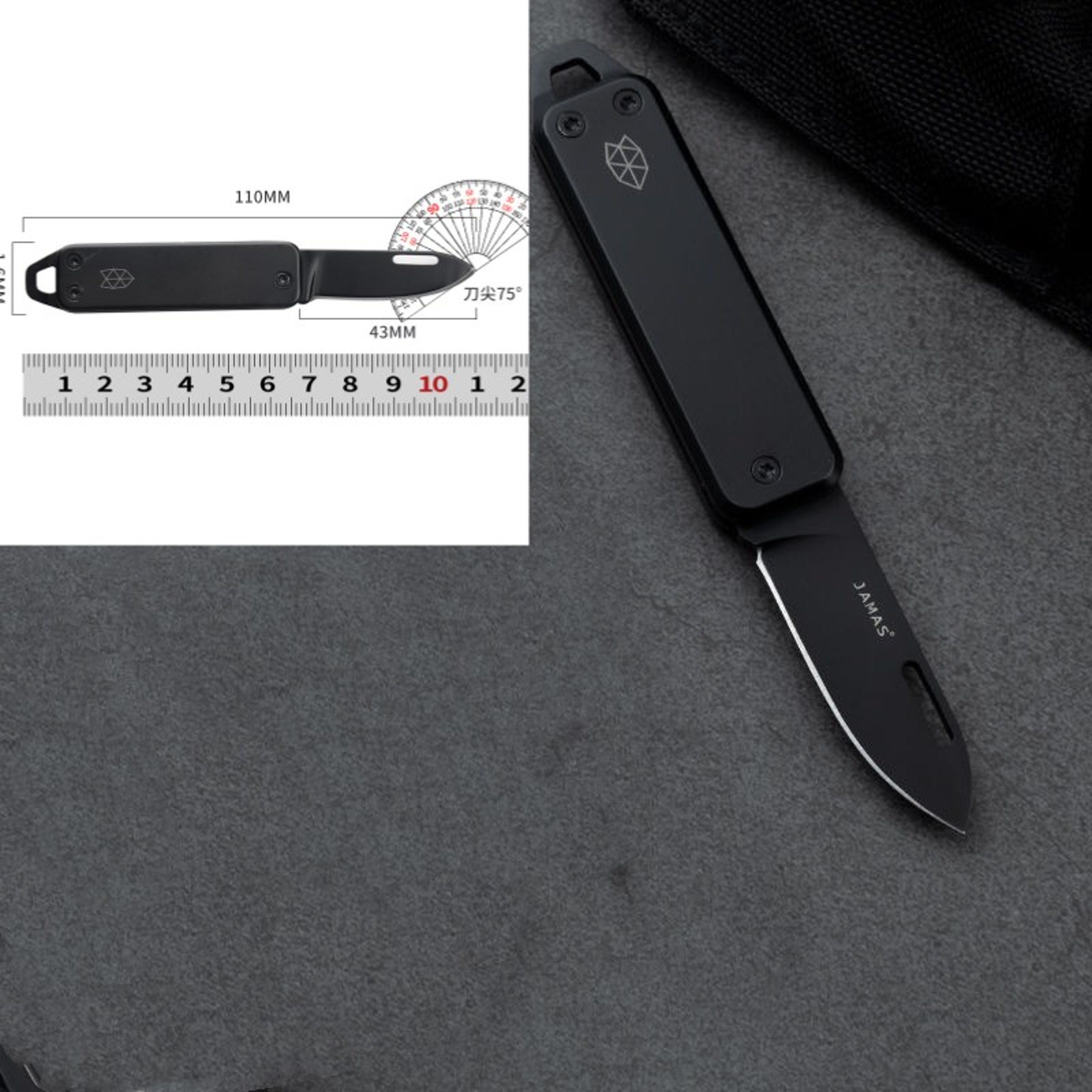 Mini Folding Knife Portable Pocket Knife  Camping Knife Keychain Tool 1