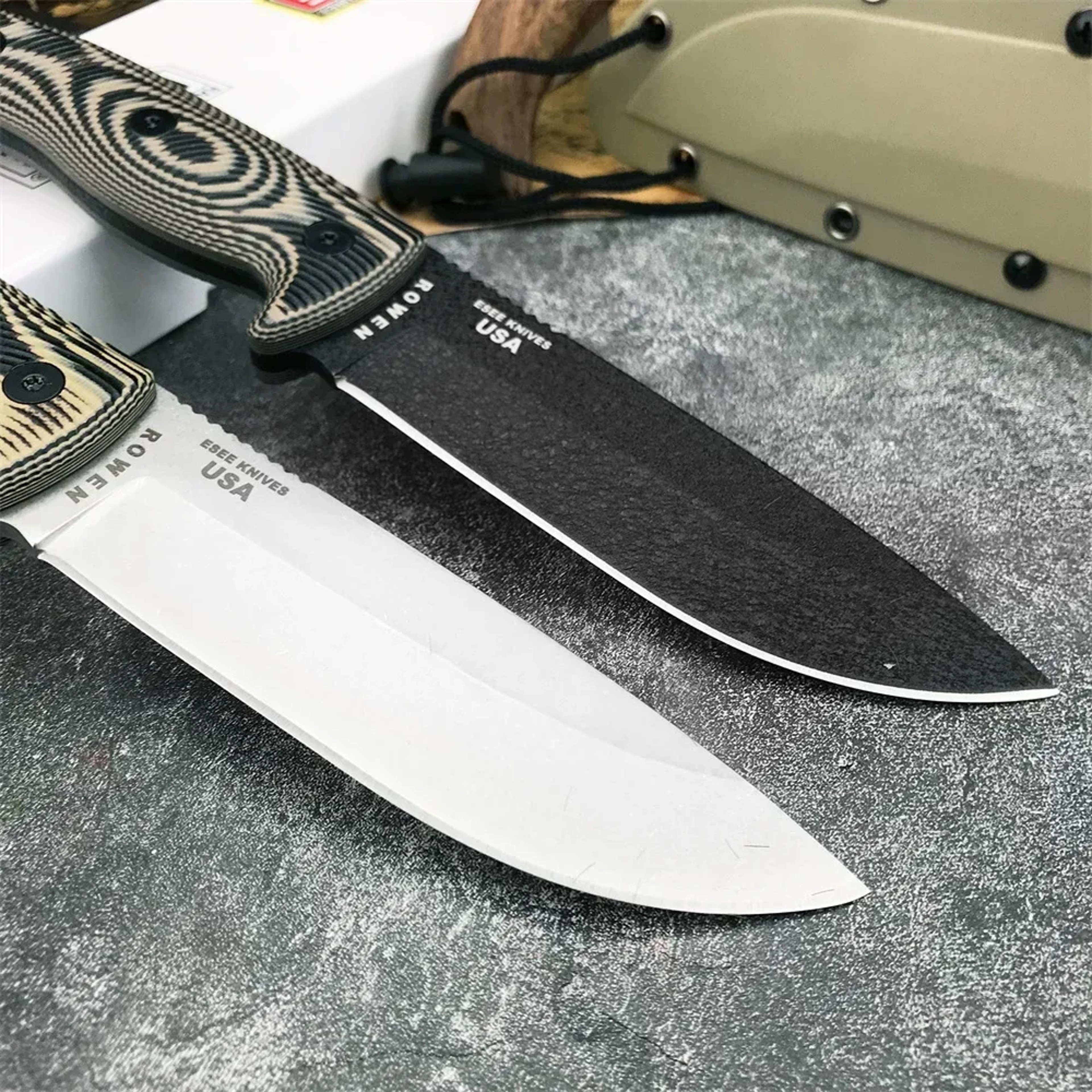 Tactical Fixed Blade Survival Knife with Steel & Handle for Outdoor – view 3