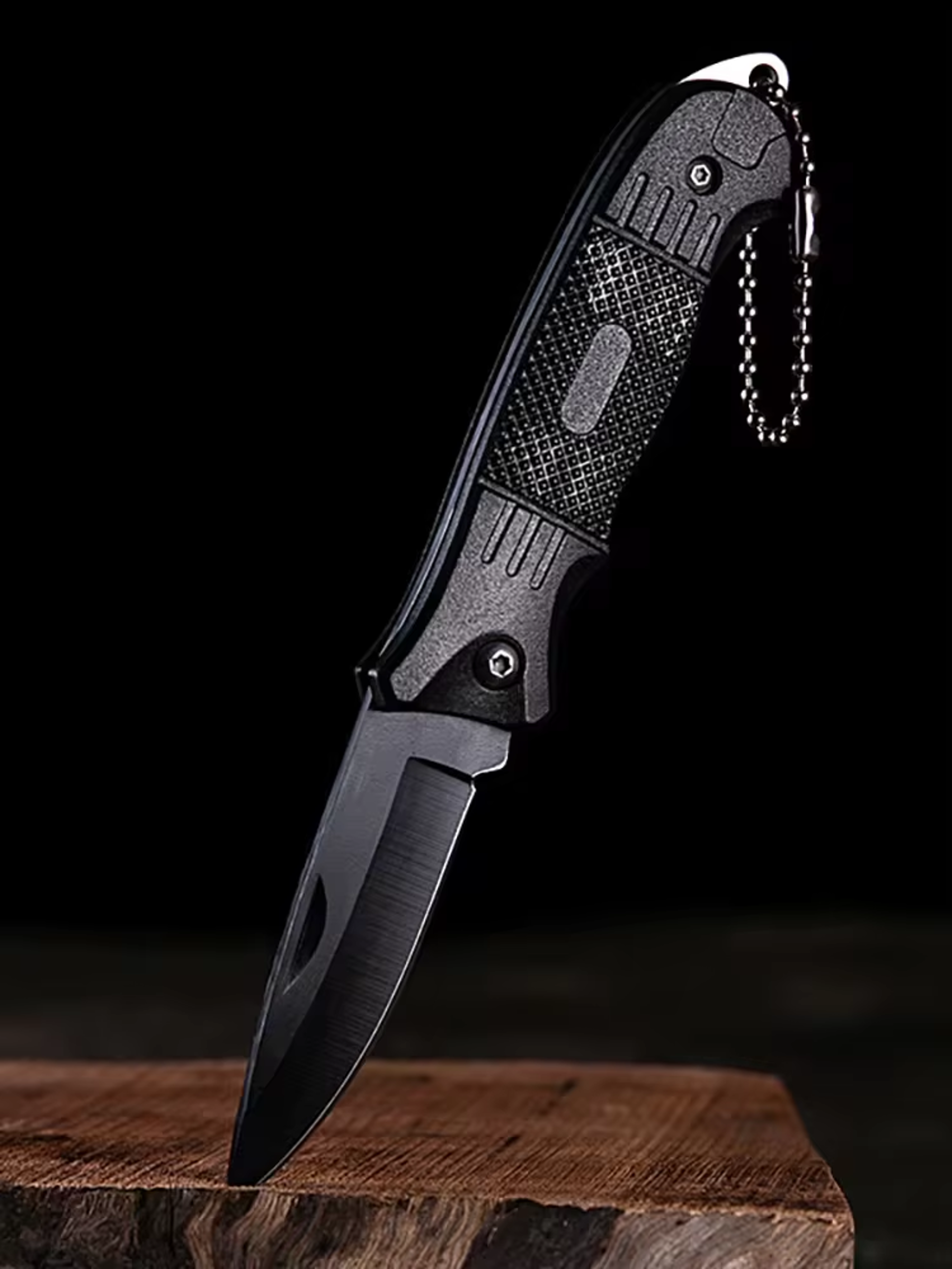 Portable Stainless Steel Keychain Folding Knife for Camping and Everyday Carry – view 2